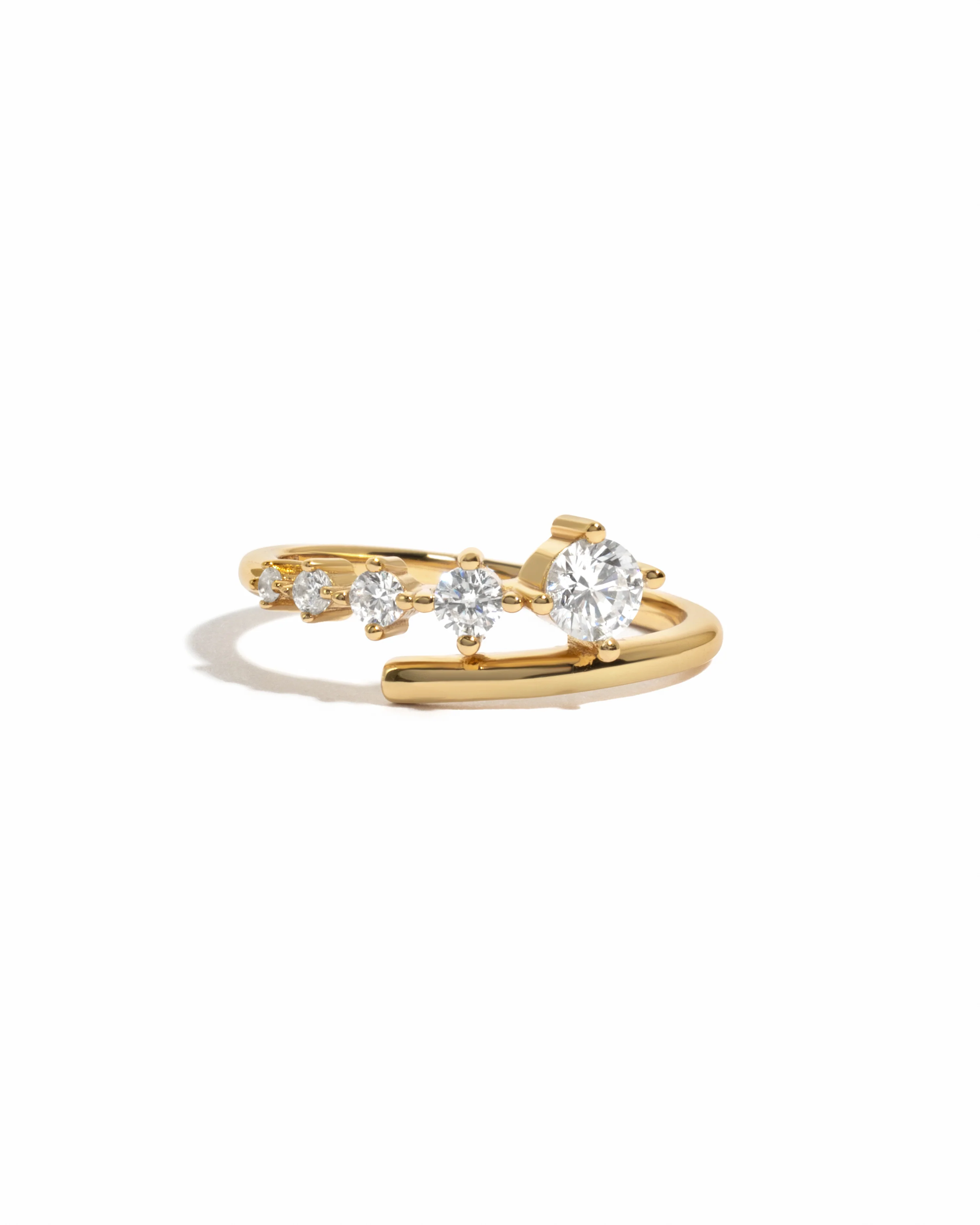 Image of Diamond Bypass Ring