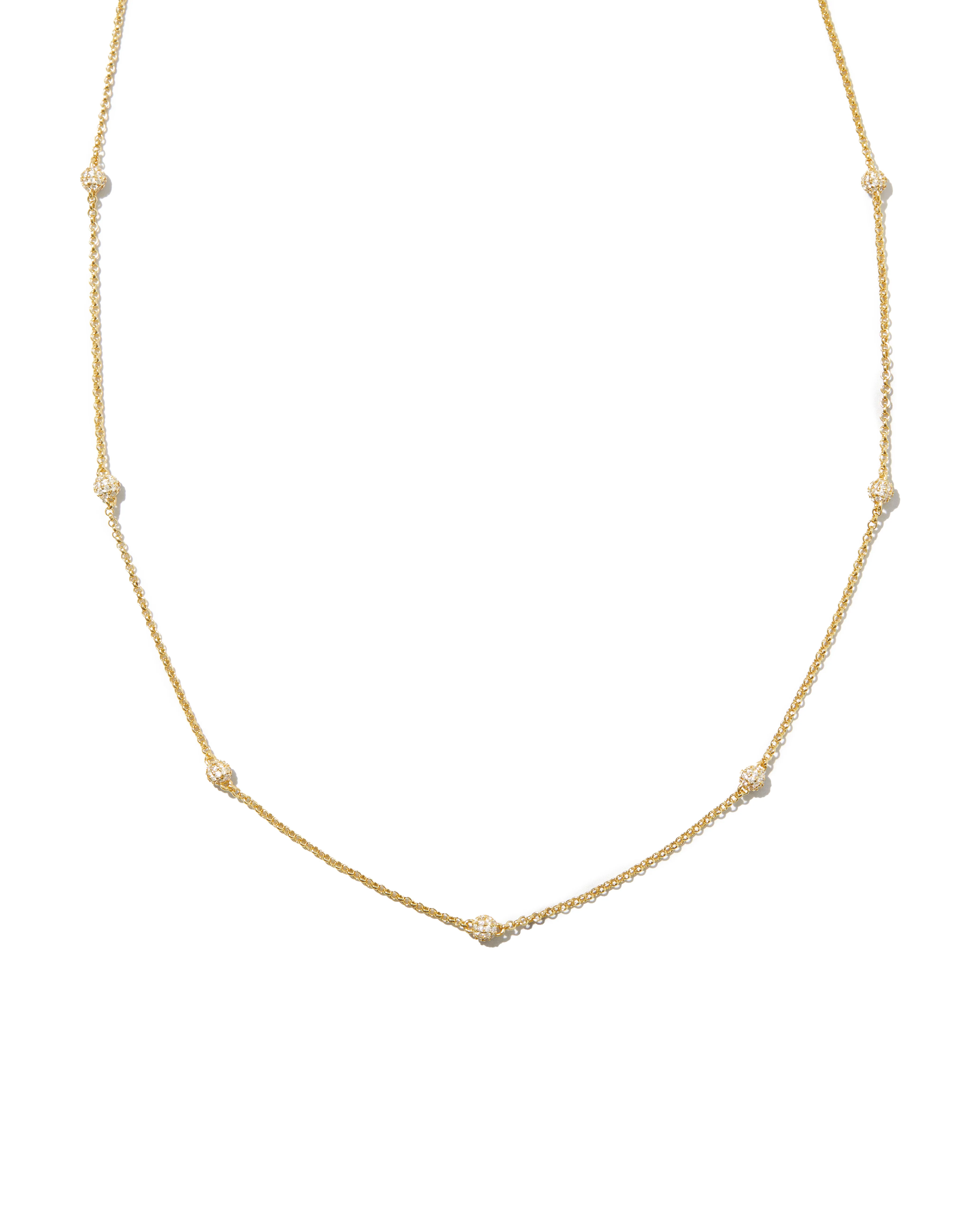 Image of Beaded Pavé Necklace