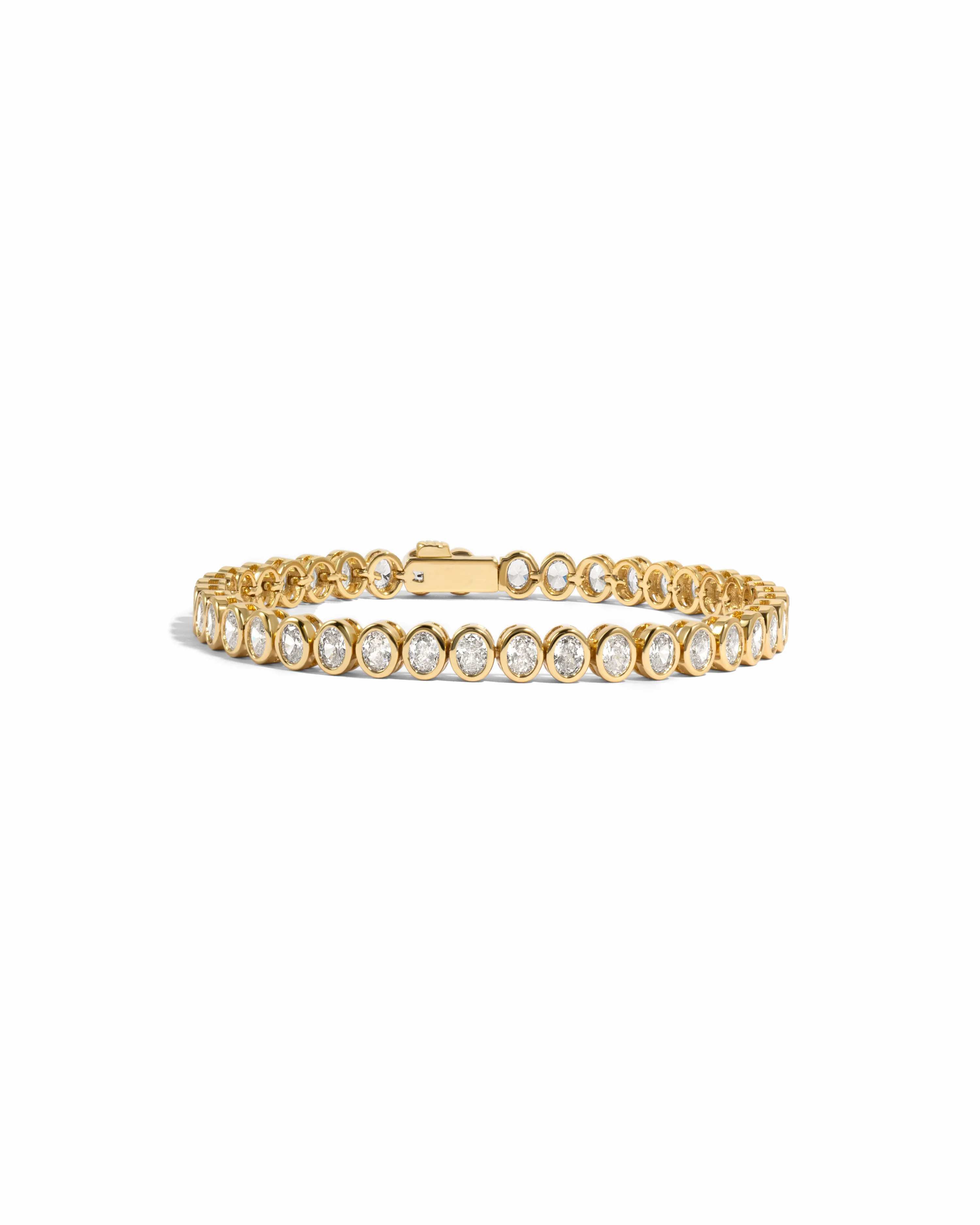 Image of Oval Bezel Tennis Bracelet