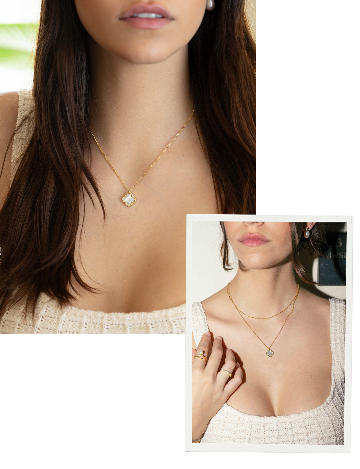 MOP Clover Necklace