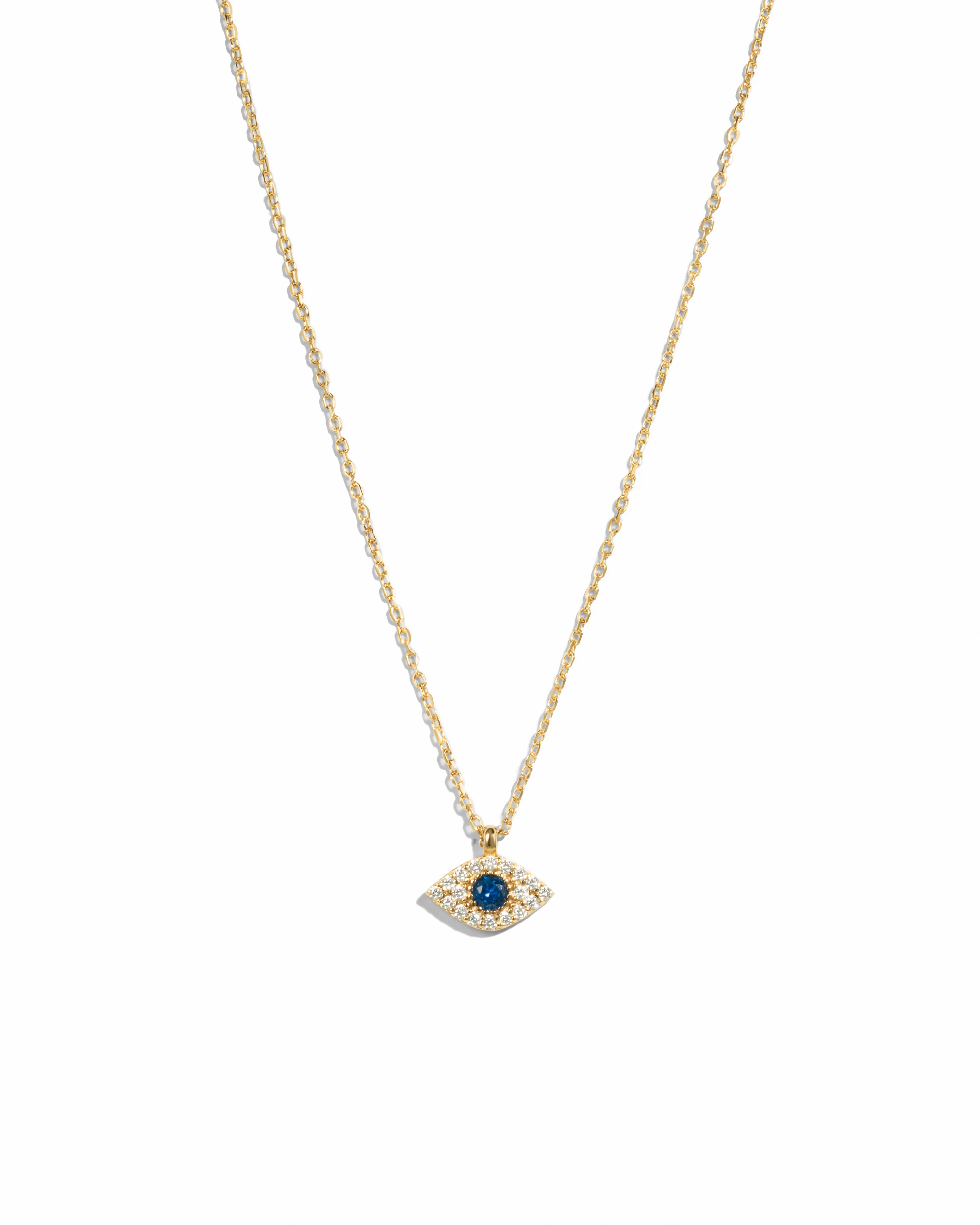 Image of Sapphire Evil Eye Necklace
