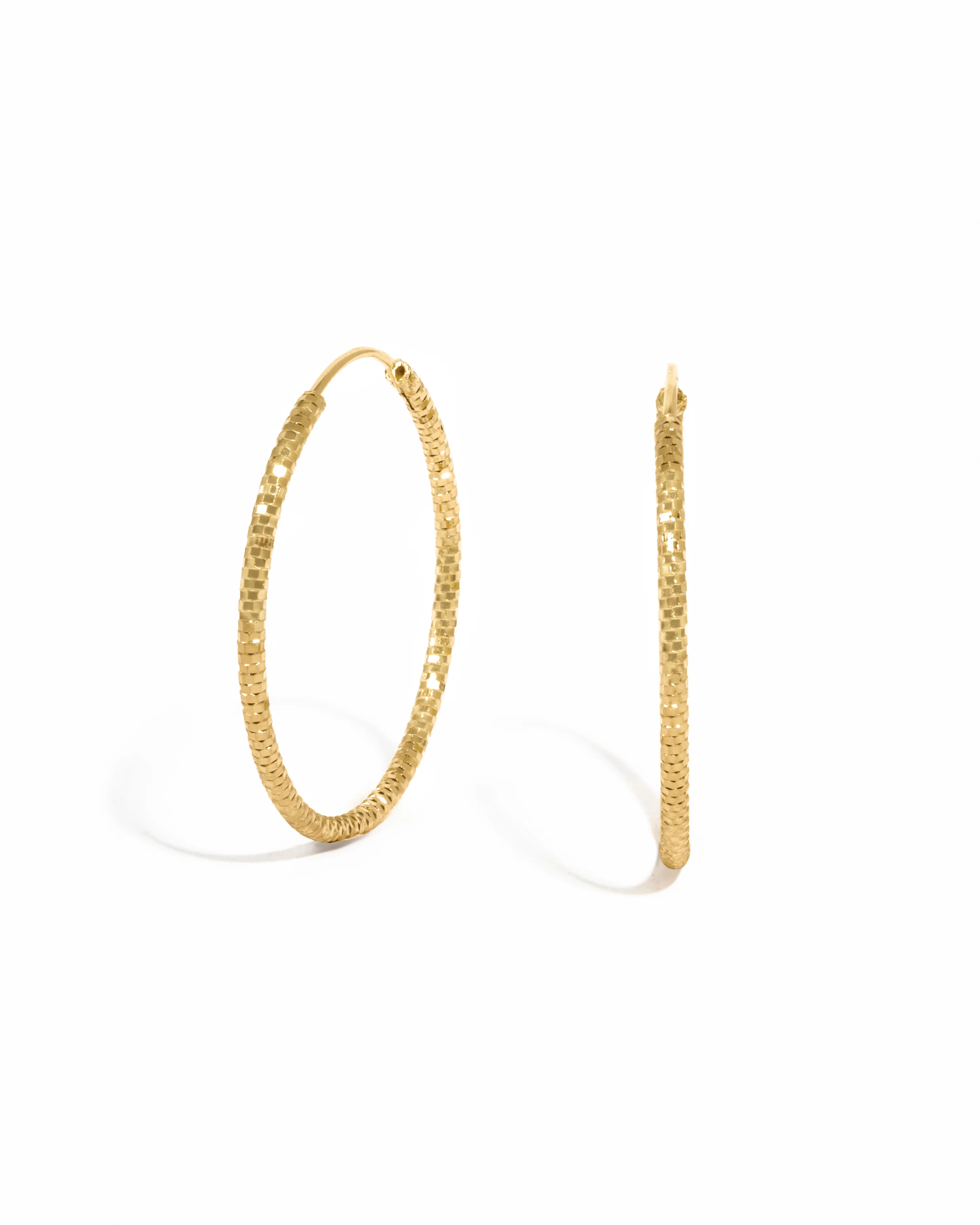 Image of 32mm Diamond Cut Hoops