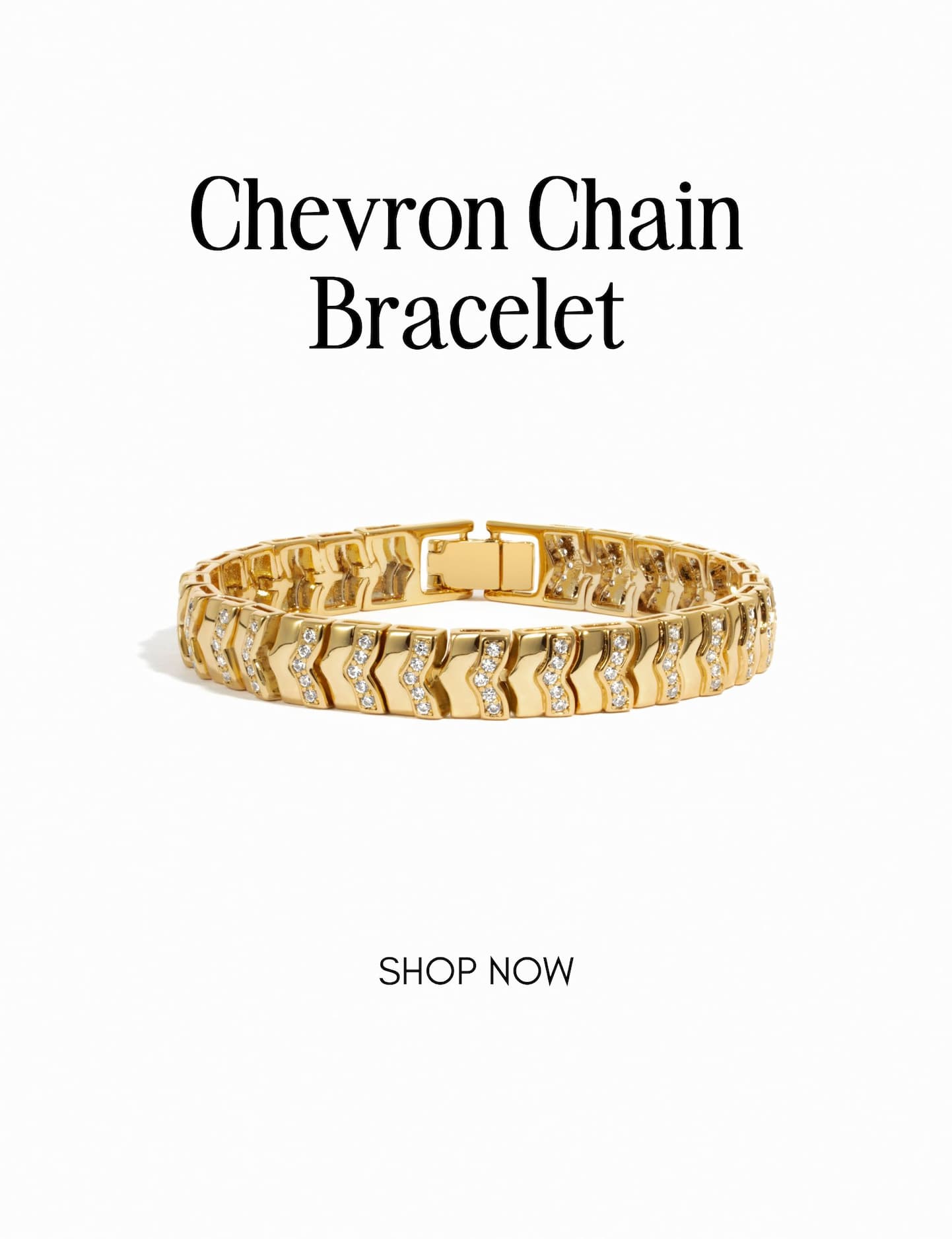 chevron chain bracelet