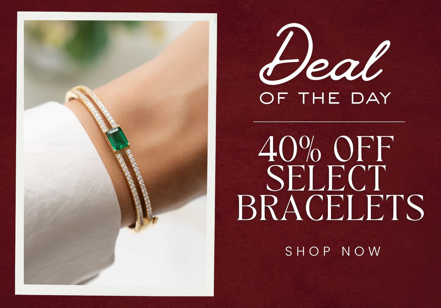 40% off bracelets