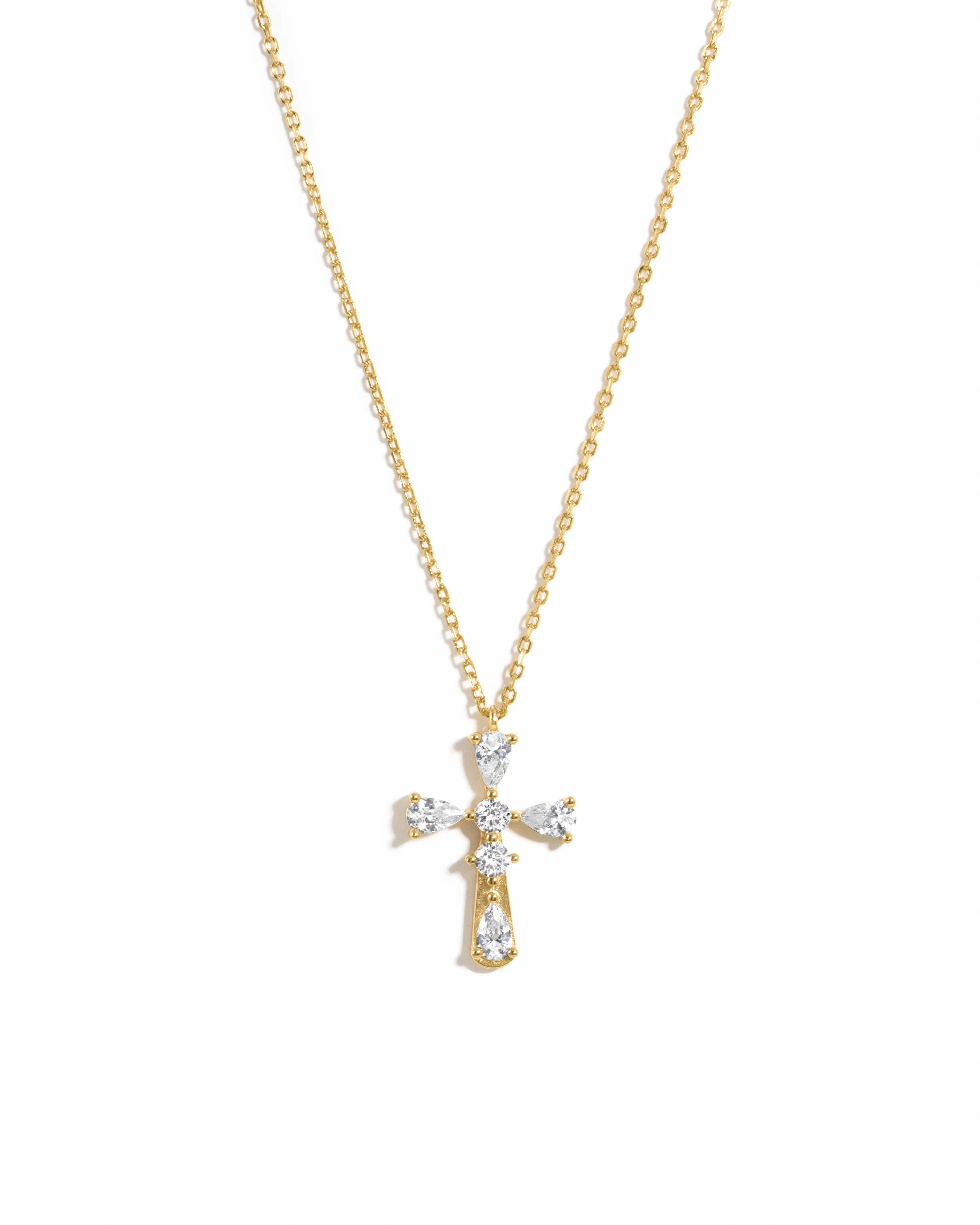 Image of 3-Prong Cross Necklace