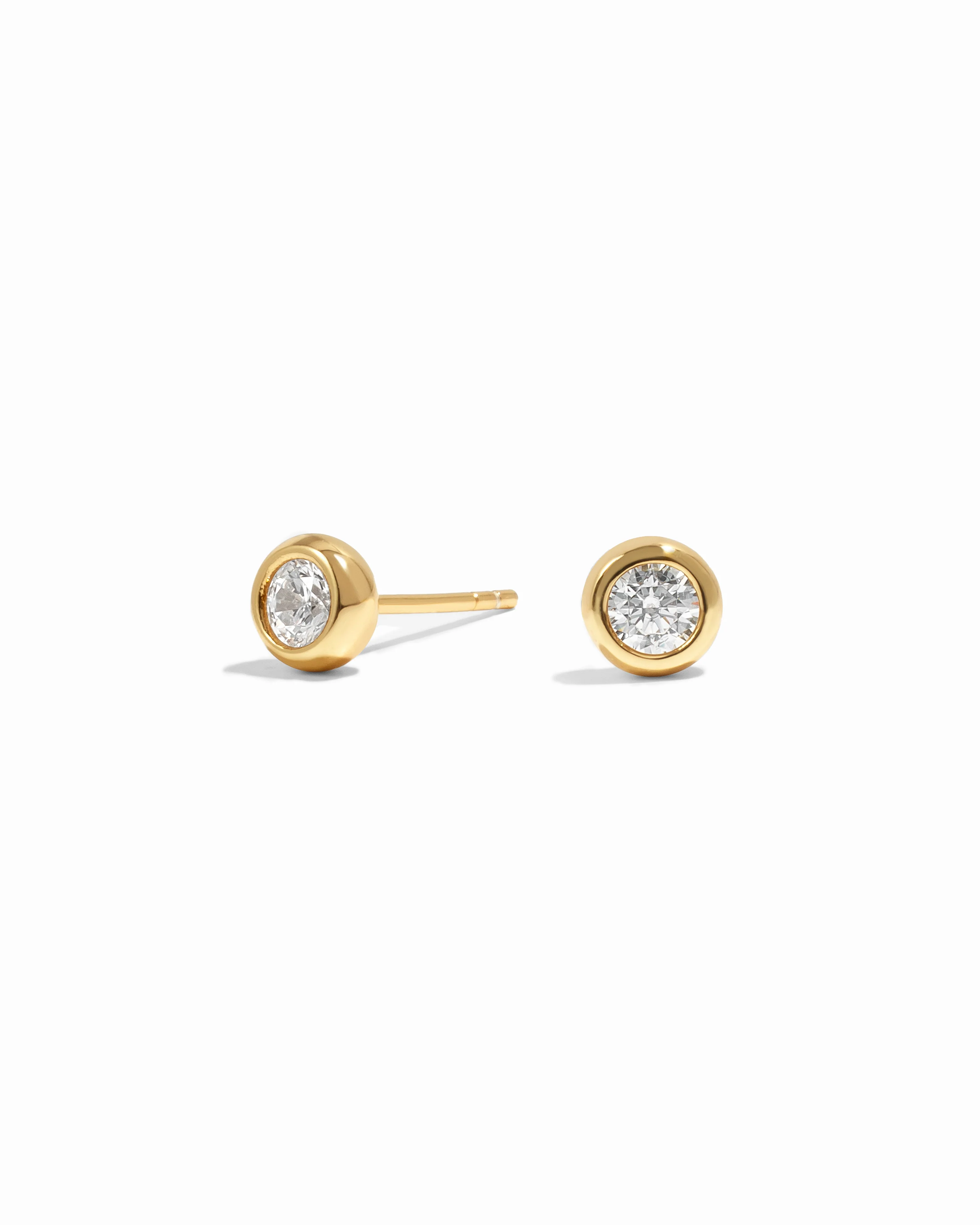 Image of Diamond Bezel Dome Studs