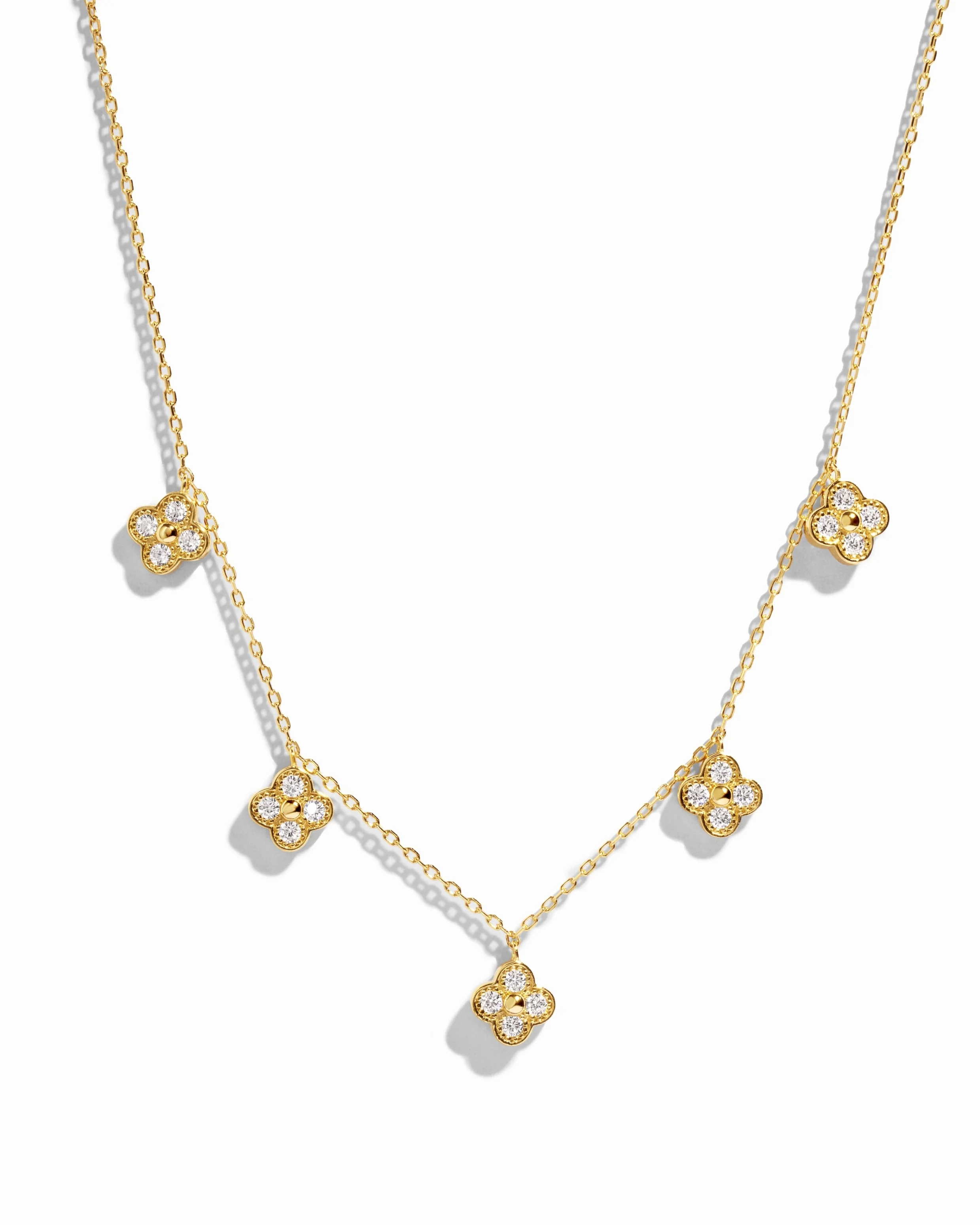 Image of Four Leaf Clover Charm Necklace