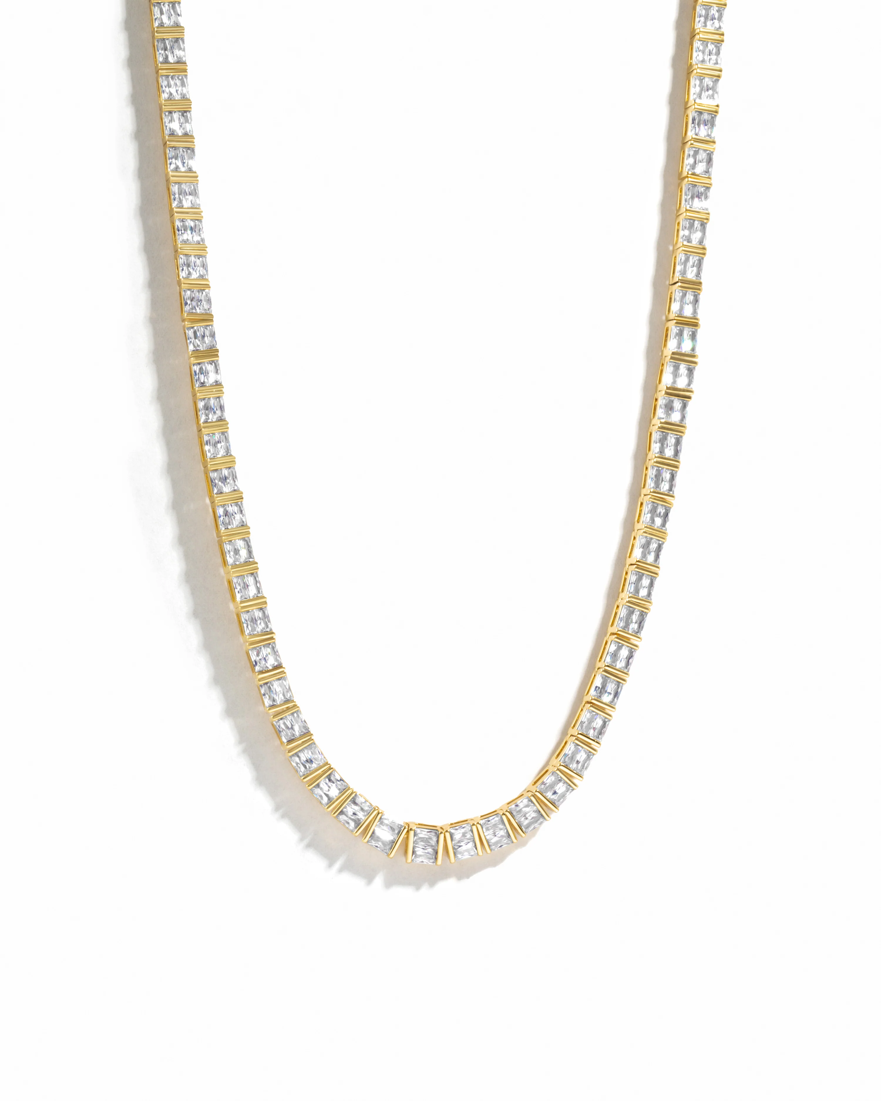 Image of Baguette Tennis Necklace
