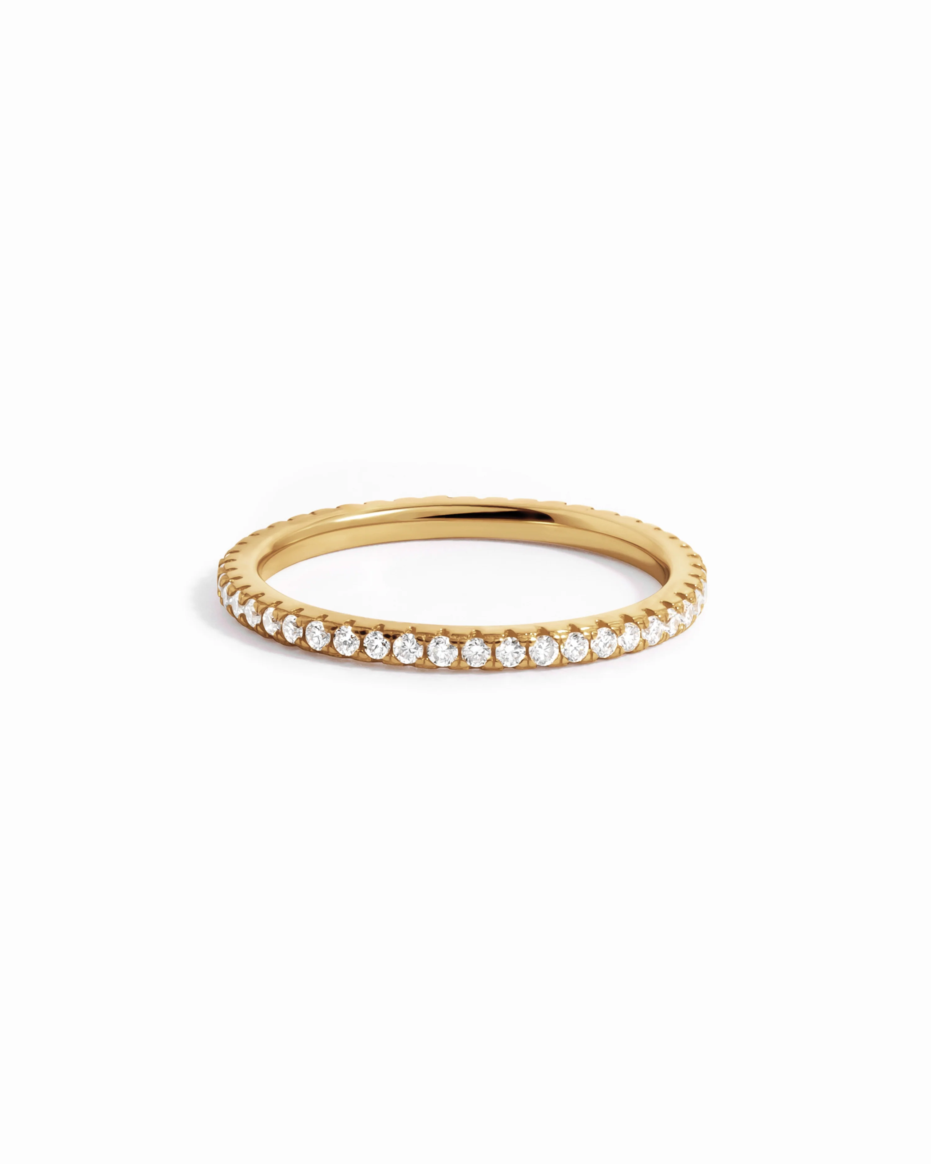 Image of 14K Solid Gold Lab Grown Diamond Eternity Ring