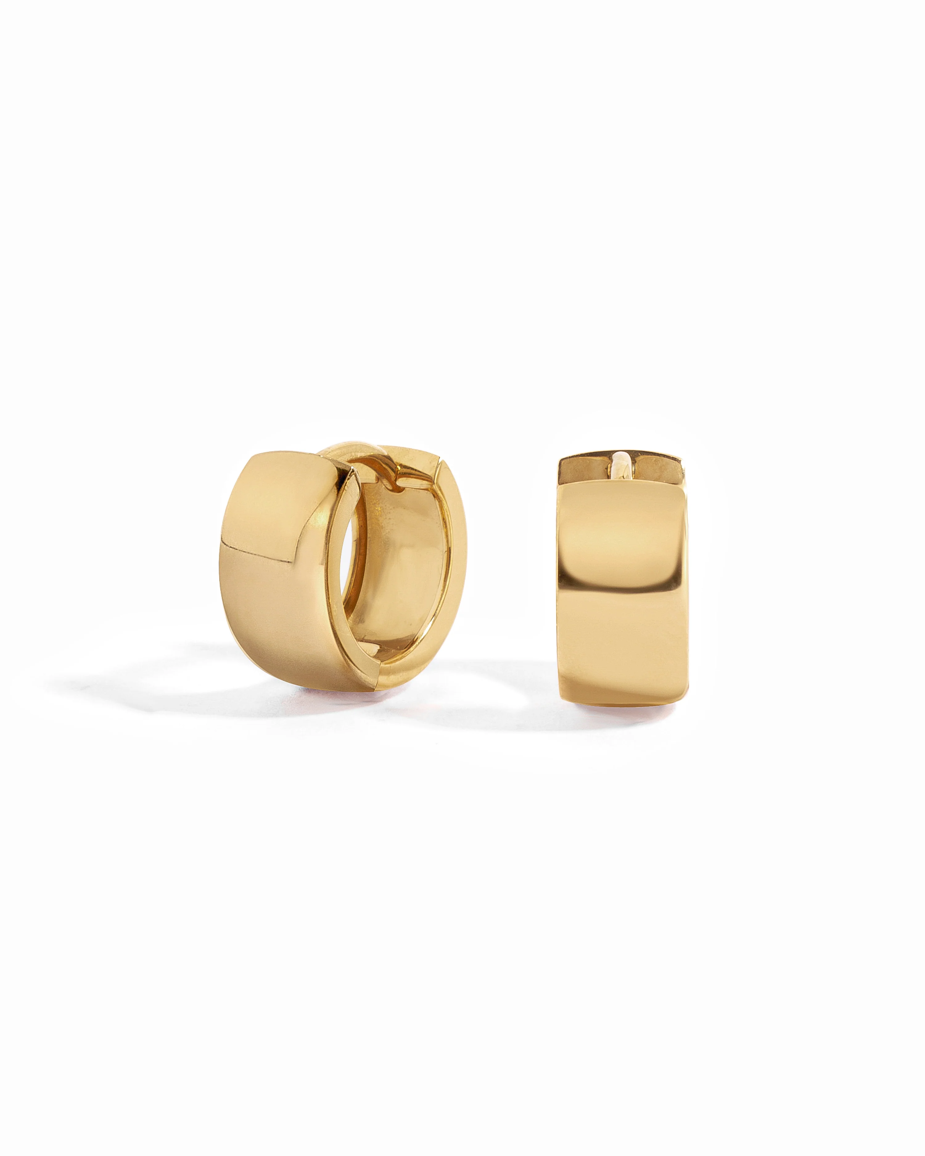 Image of 14K Solid Gold 6mm Chunky Hoops