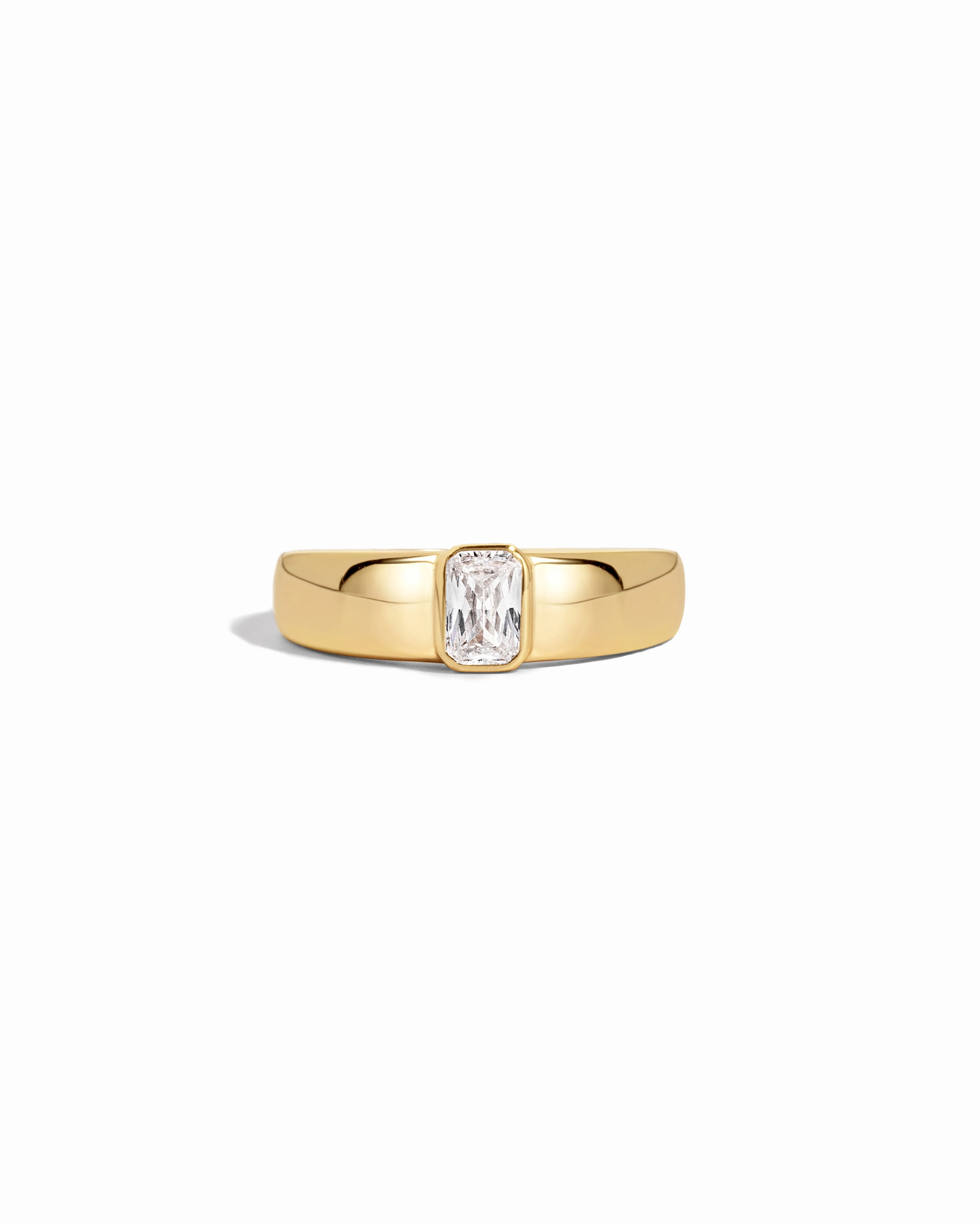 Image of Baguette Dome Ring