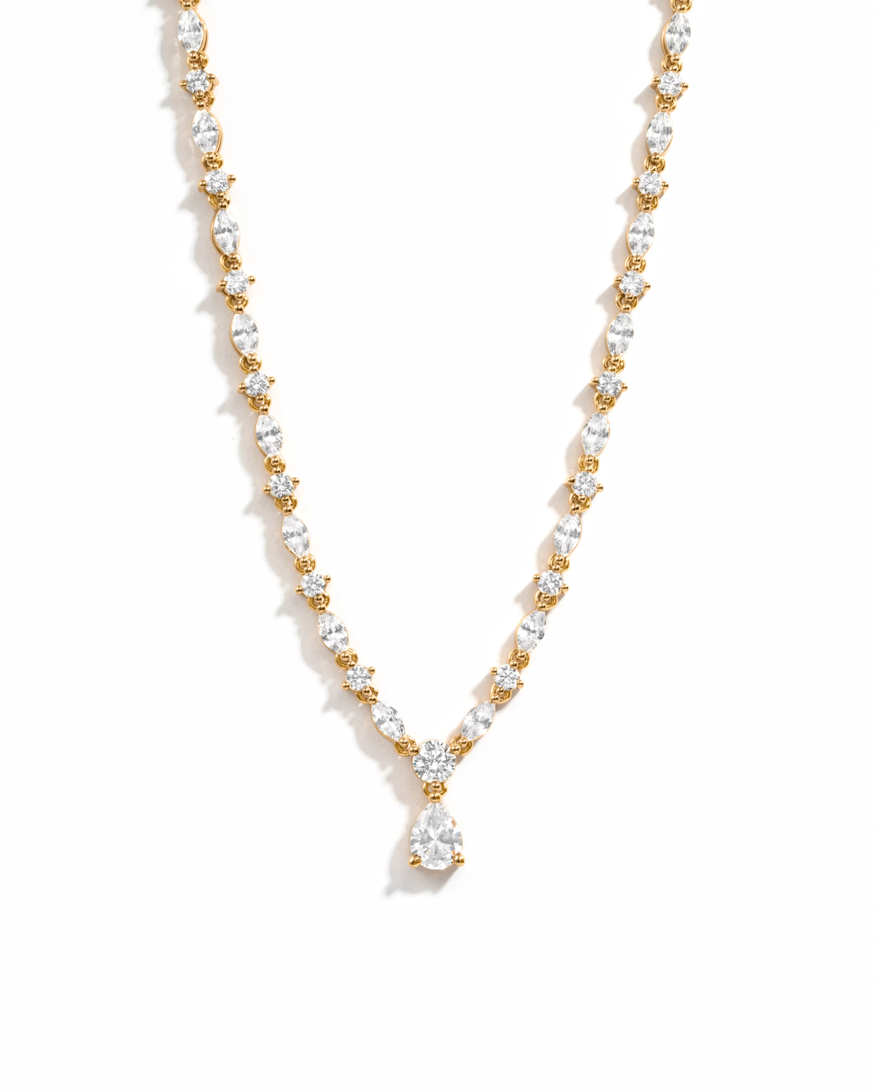Image of Pear Tennis Necklace