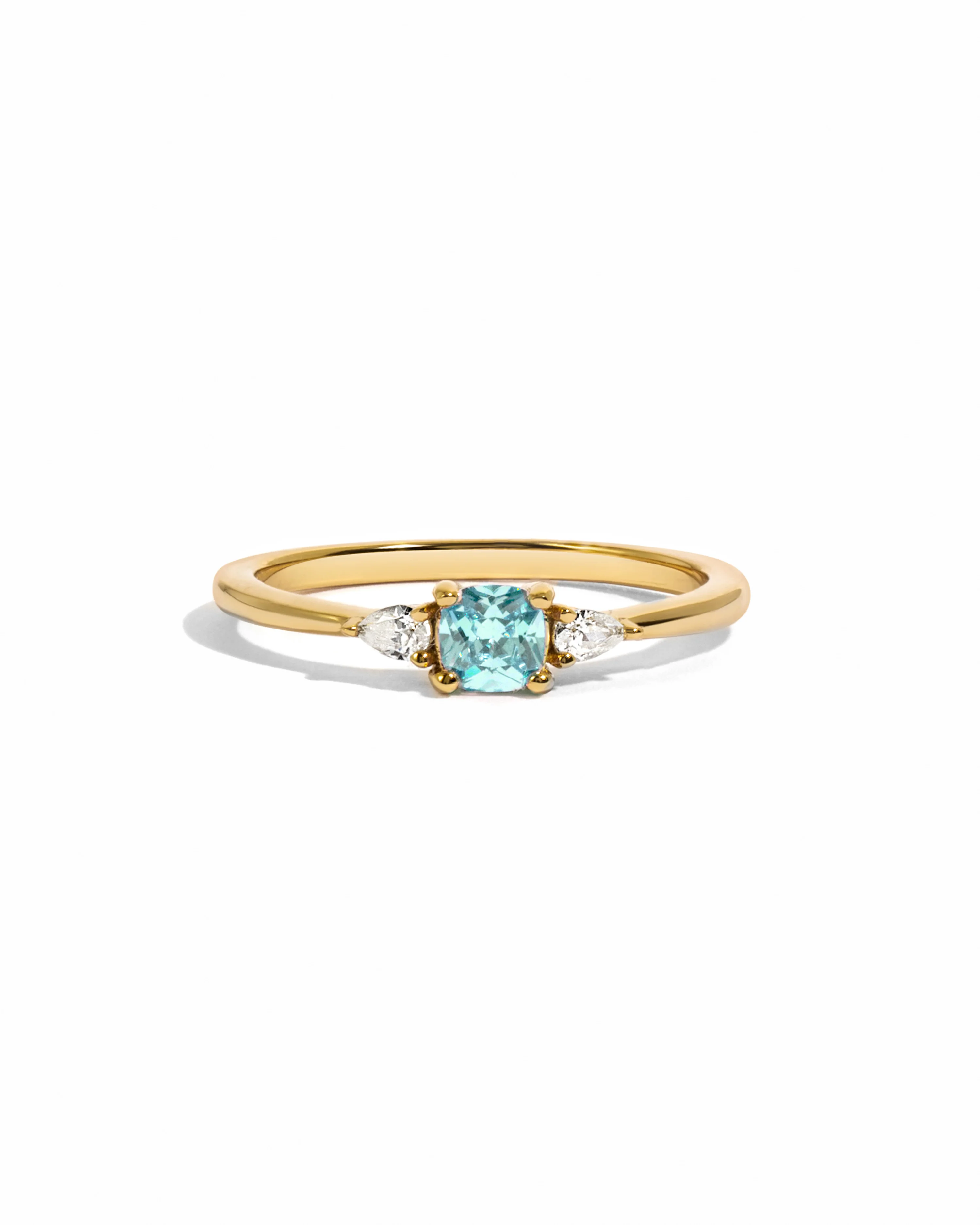 Image of Aquamarine Cushion Ring