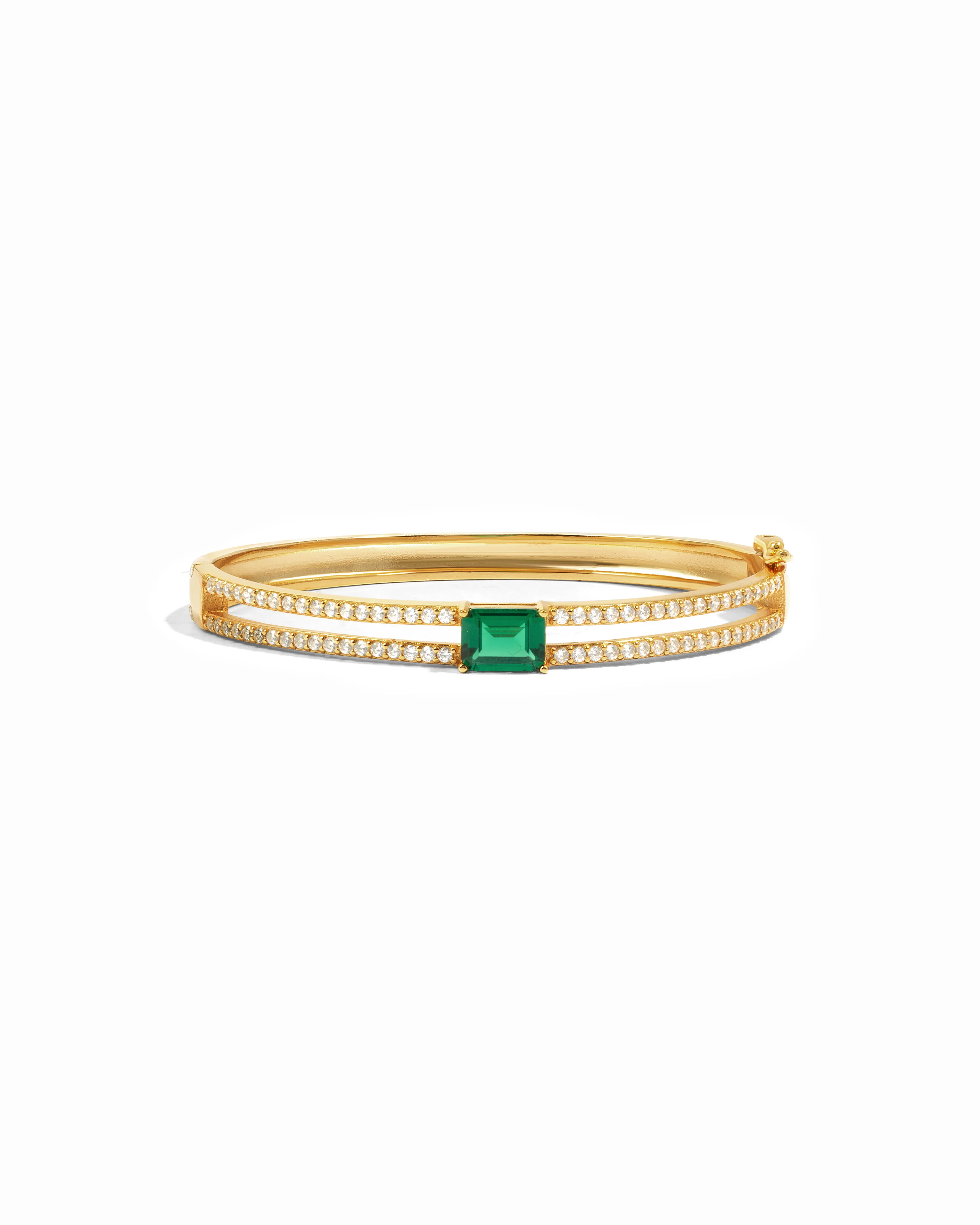 Image of Emerald Pavé Bangle