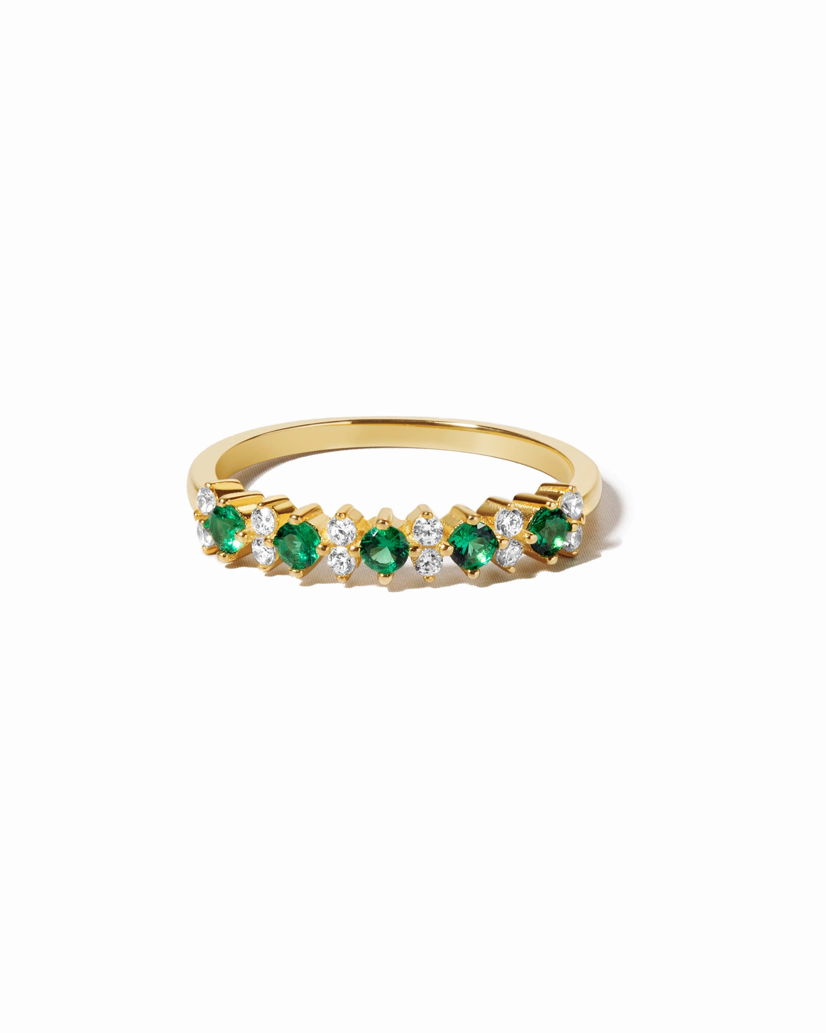 Image of Emerald Stephanie Stacking Ring