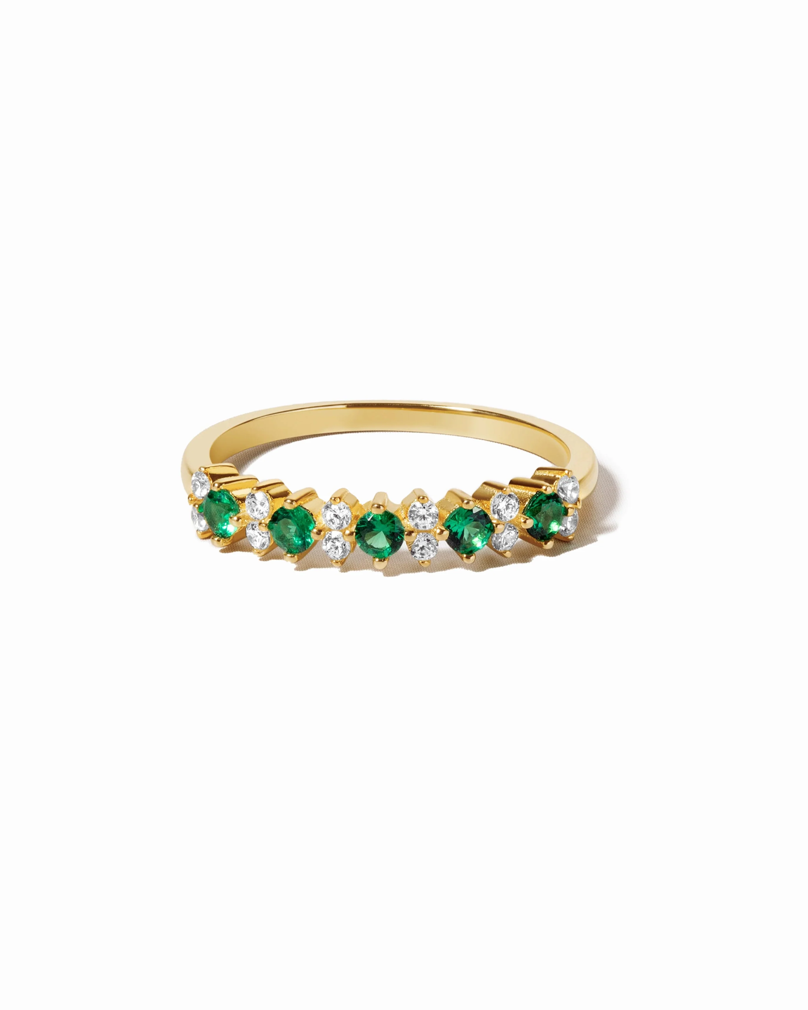 Image of Emerald Stephanie Stacking Ring