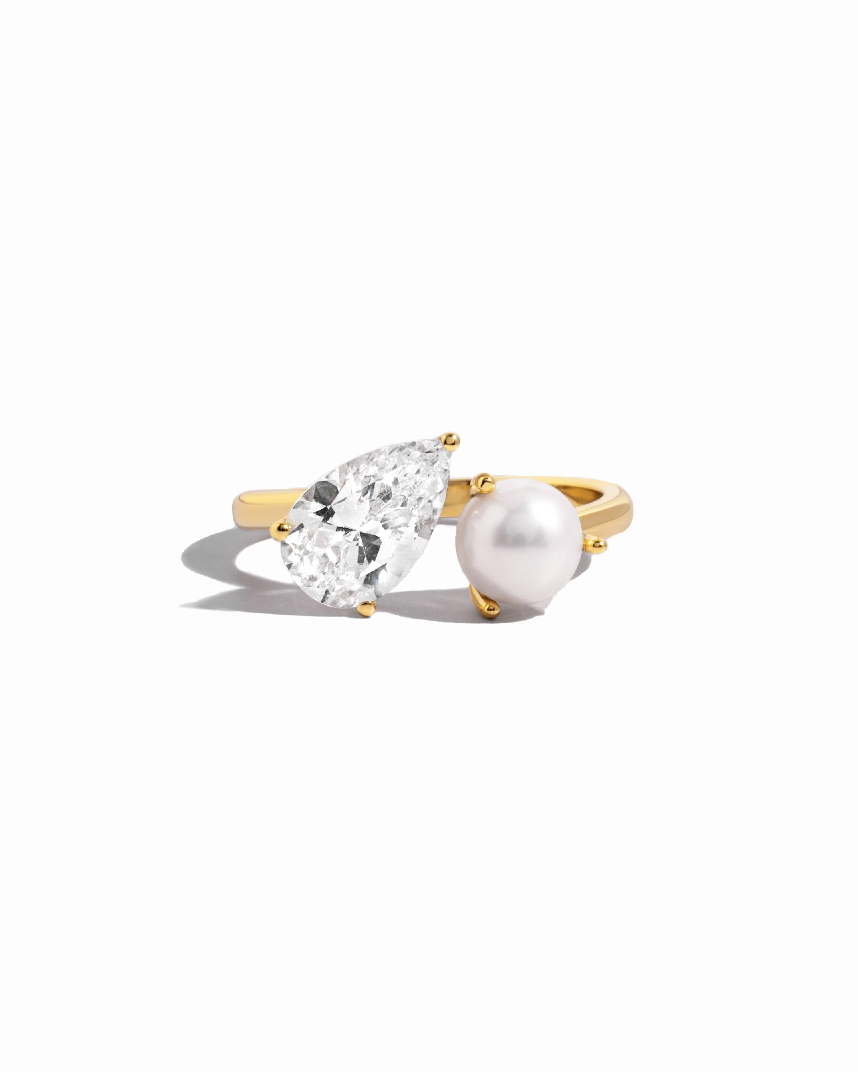 Image of Toi et Moi Pearl Ring