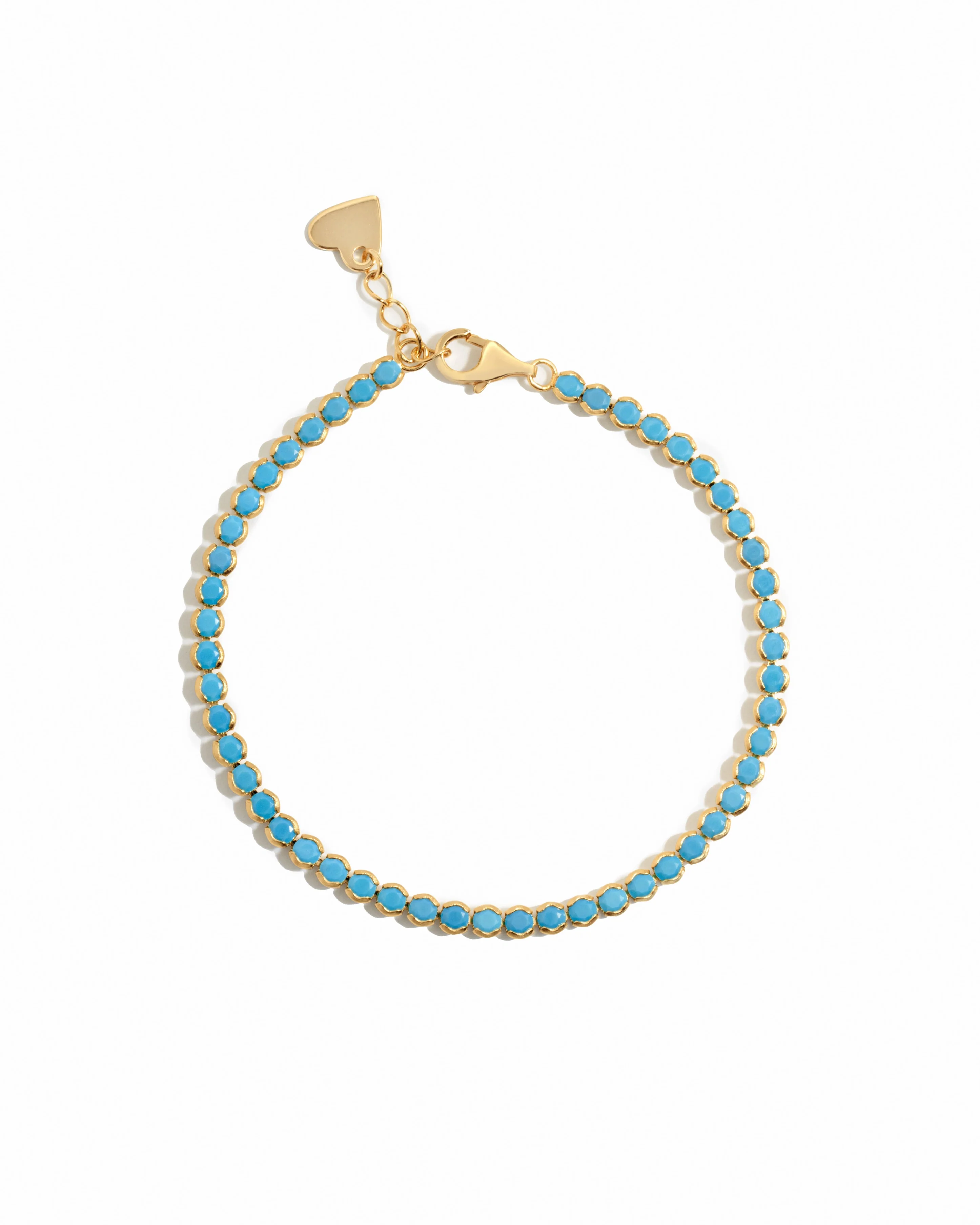 Image of 3mm Turquoise Tennis Bracelet