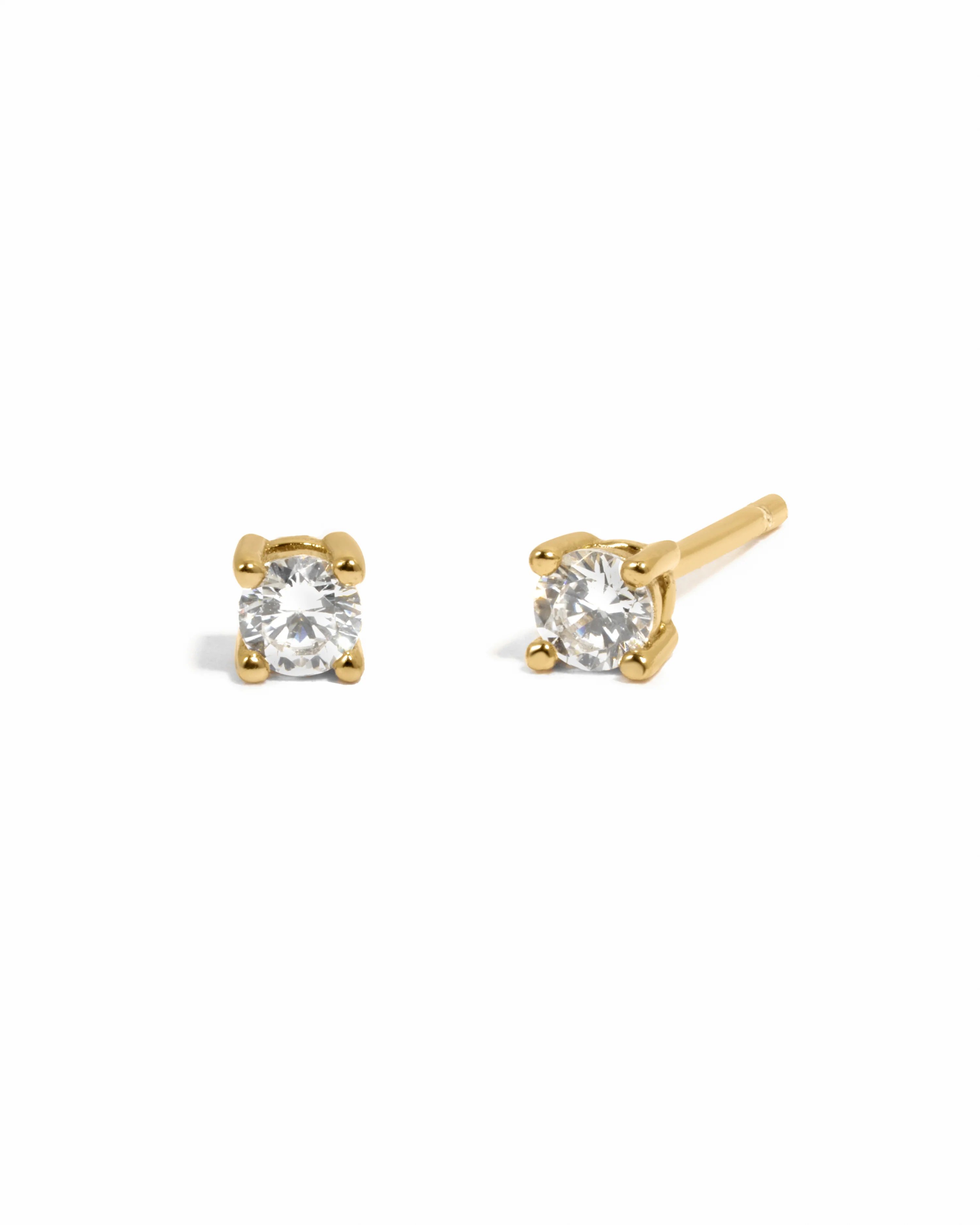 Image of 2mm Solitaire Studs (Multiple Sizes Available)