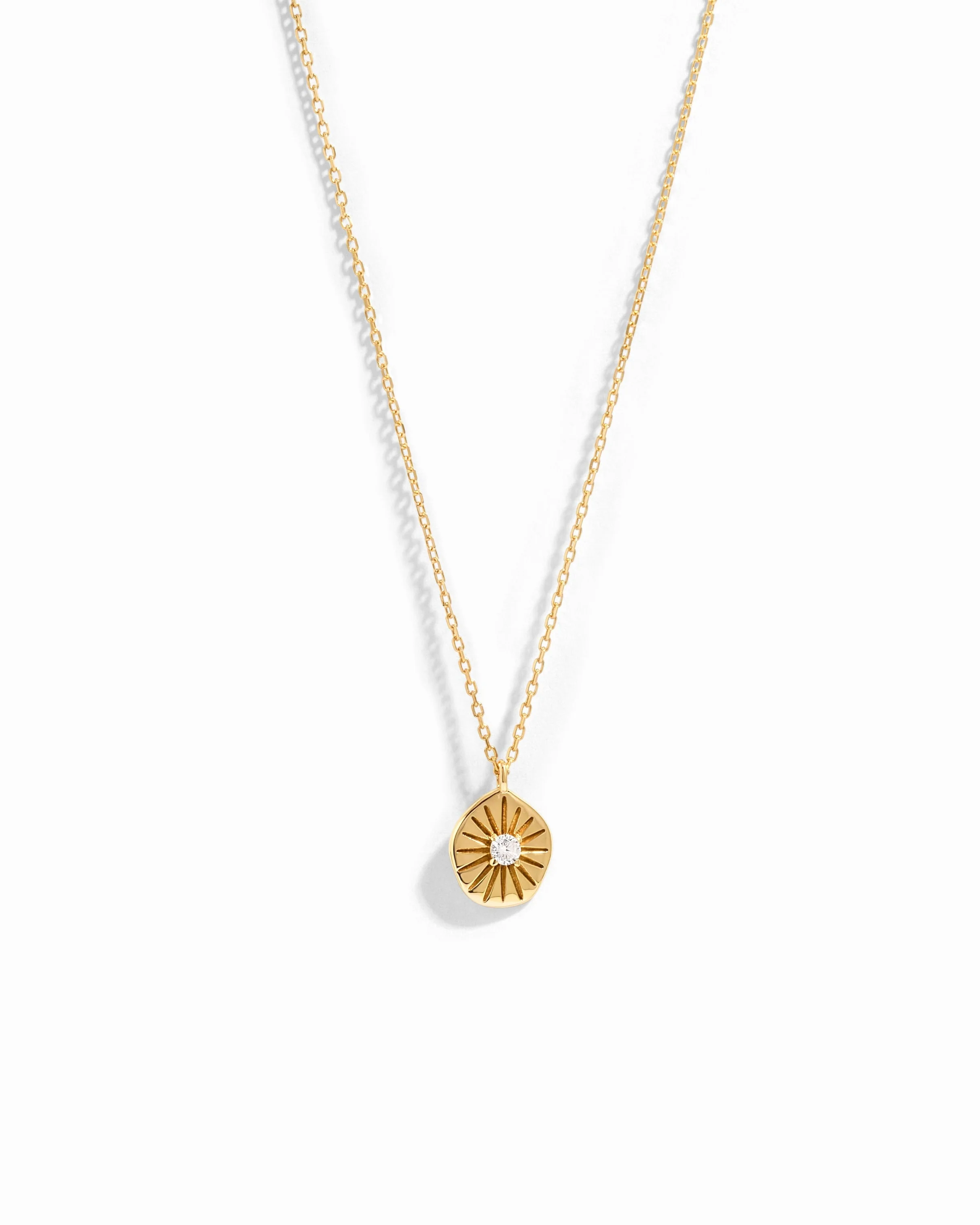 Image of Sunburst Medallion Necklace
