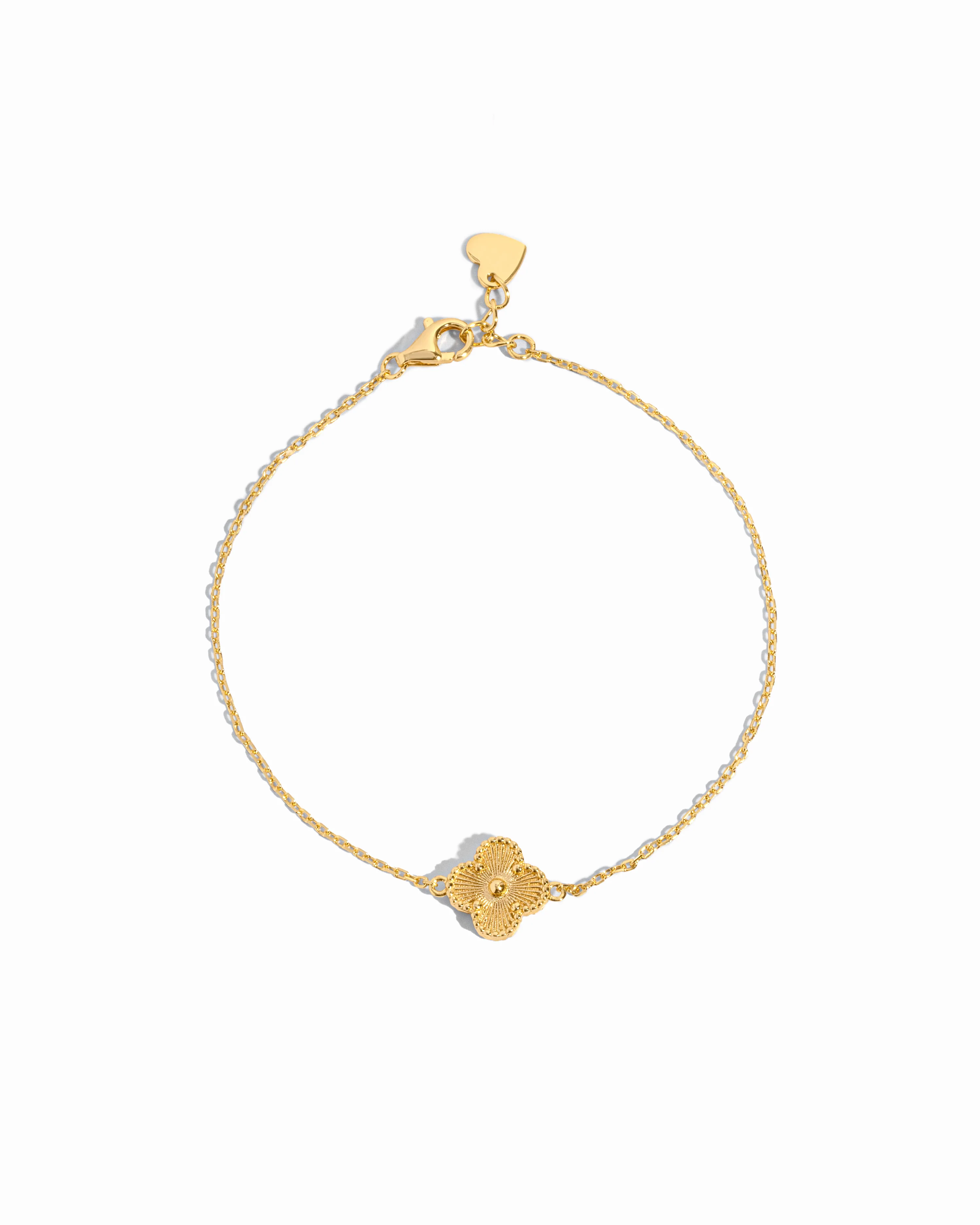 Image of Dahlia Single Four Leaf Clover Bracelet