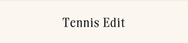 tennis edit