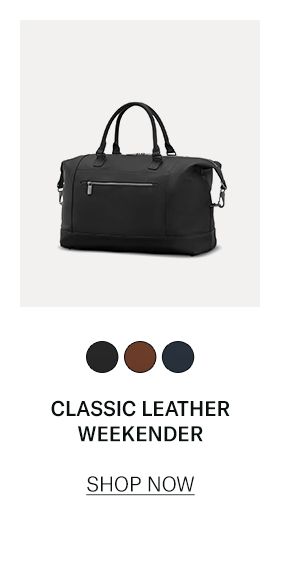Classic Leather Weekender