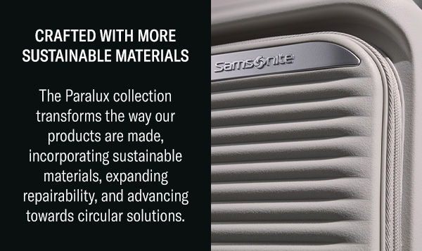 Crafted with more sustainable materials