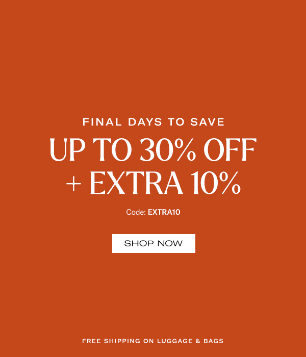 Shop Up to 30% Off + Extra 10%