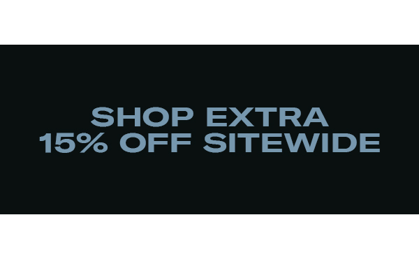 Shop Extra 15% Off Sitewide