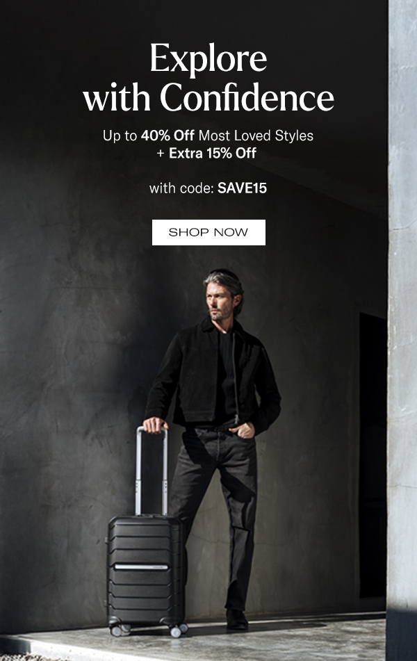 Up to 40% Off + Extra 15% Off + Free Shipping 