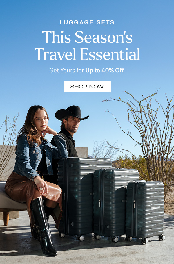 Up to 40% Off + Extra 15% Off Luggage Sets