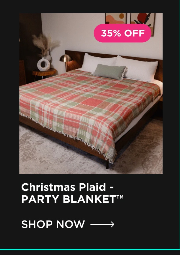 Christmas Plaid – PARTY BLANKET™  [SHOP NOW →]