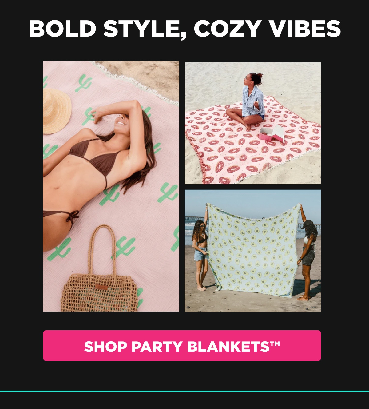 Bold Style, Cozy Vibes  [SHOP PARTY BLANKETS™]