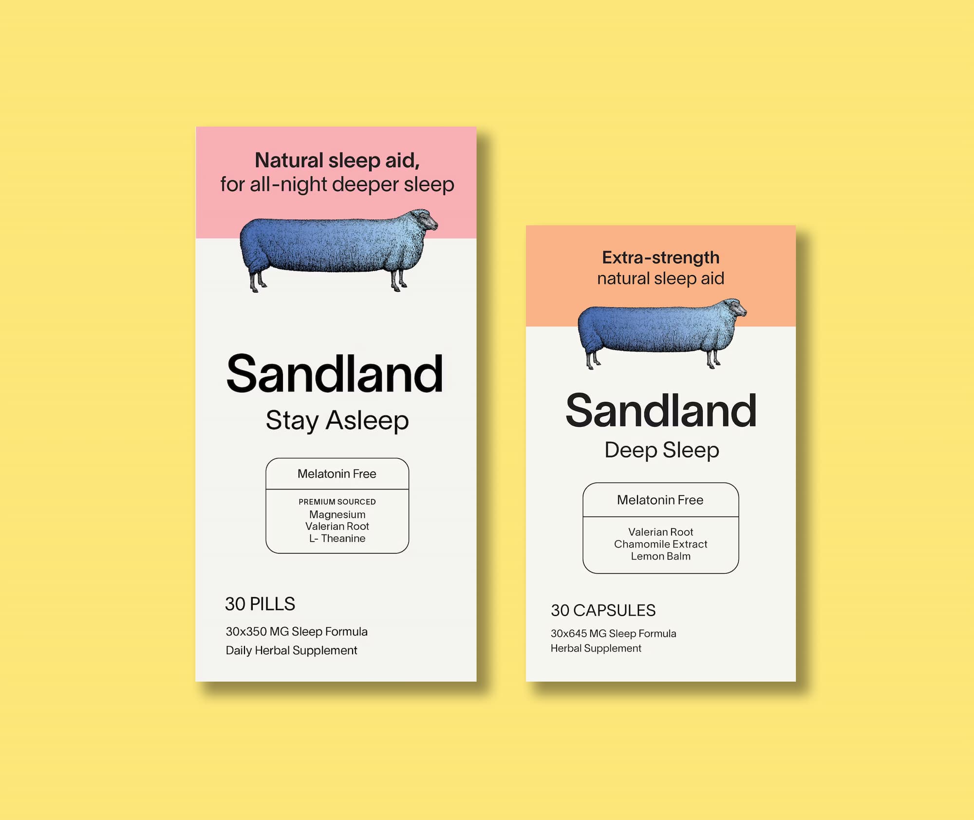Sandland stay and deep sleep product images