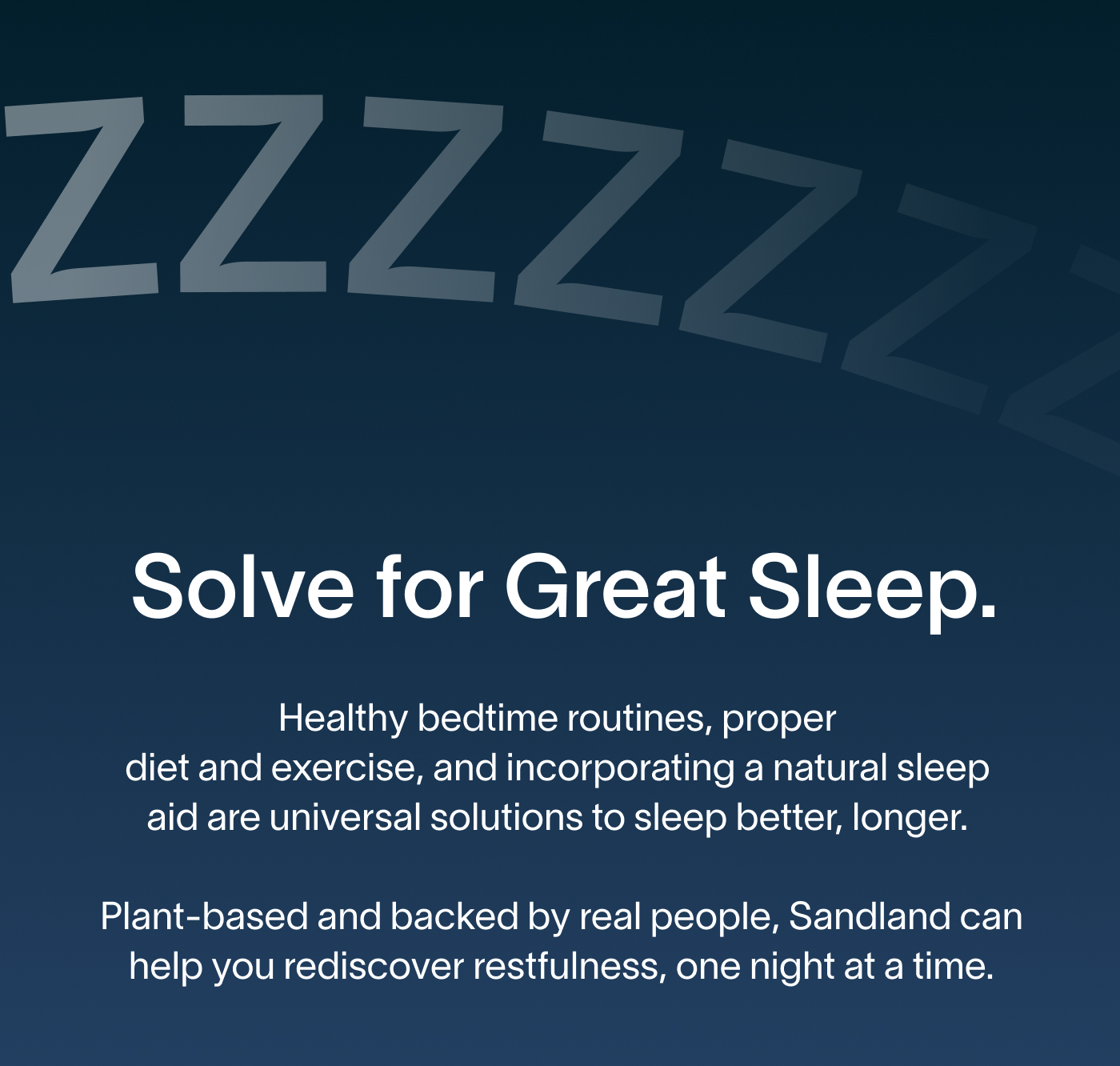 Solve for Great Sleep