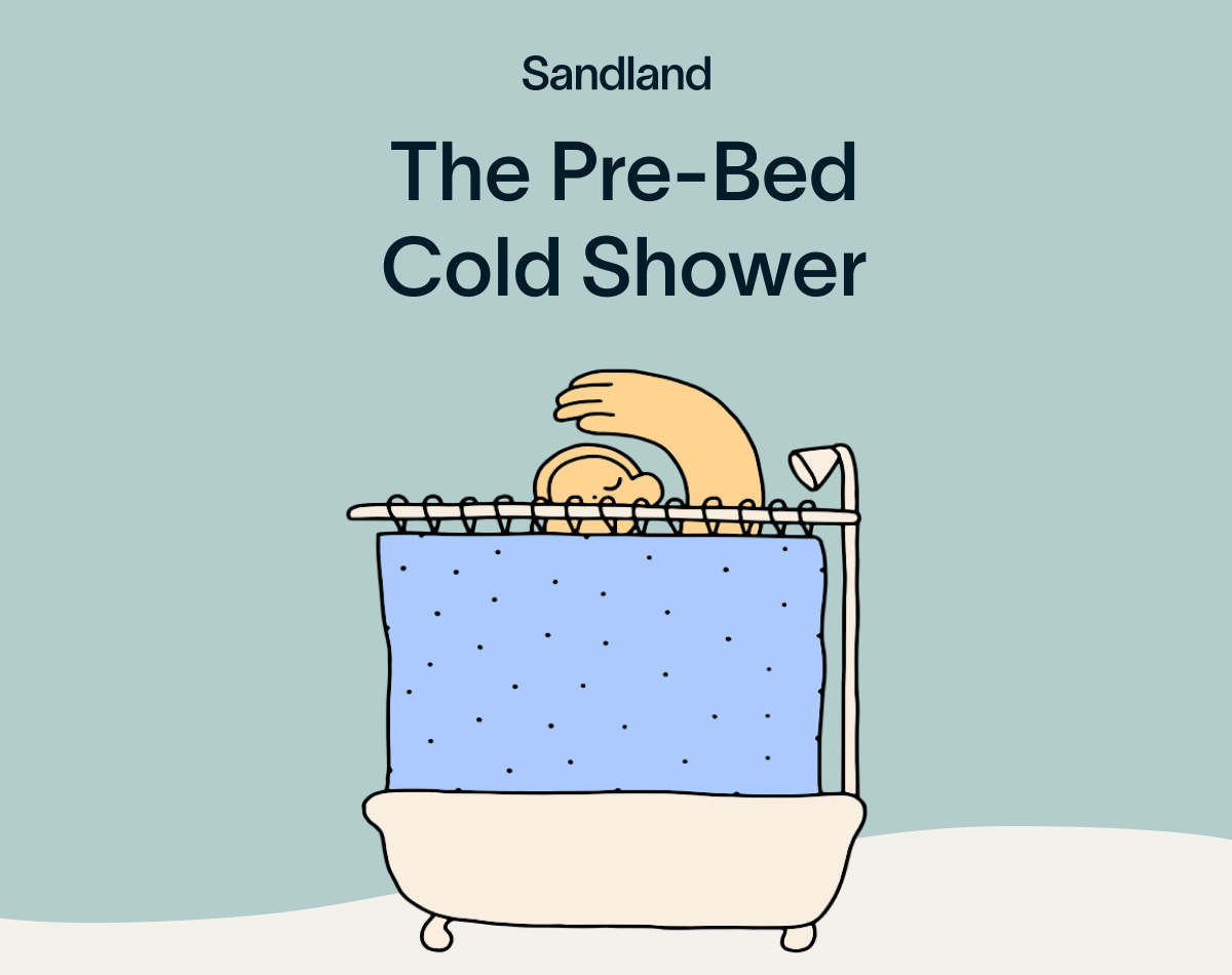The pre-bed cold shower
