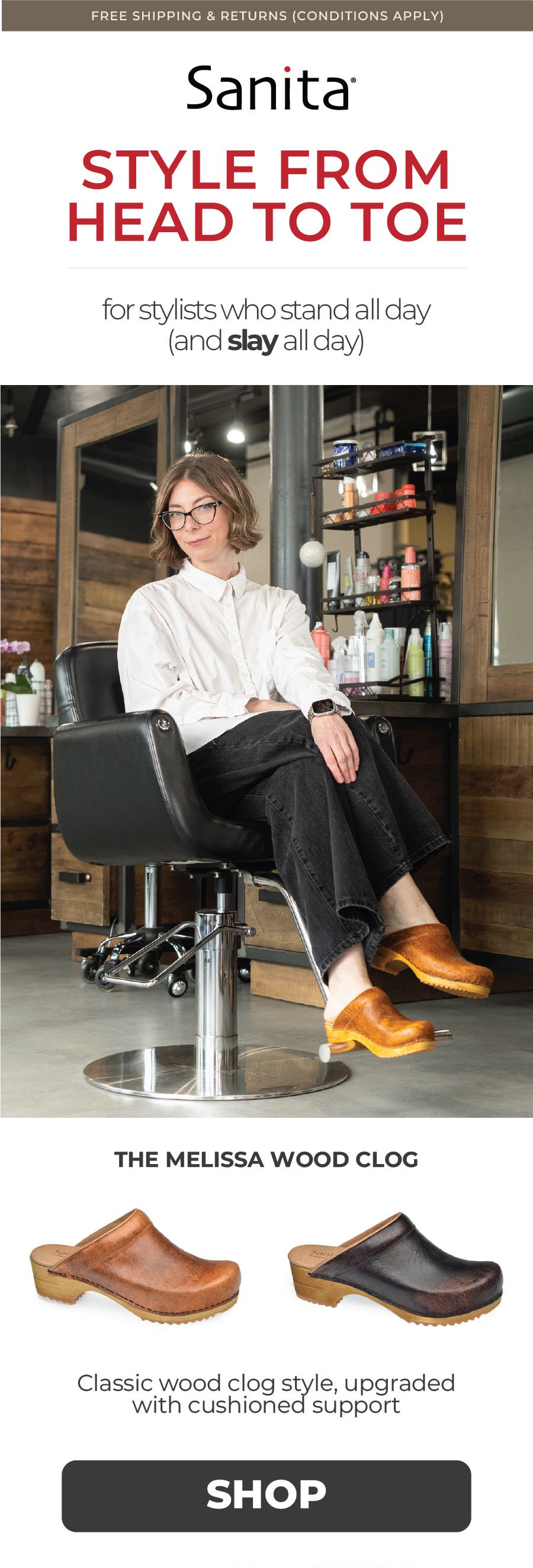  Sanita.com - Melissa Wood Clog
