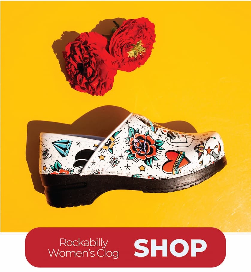  Sanita - The Original Danish Clog - Rockabilly Clog
