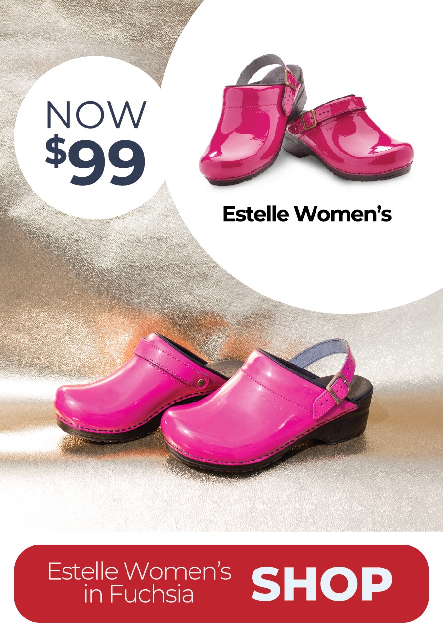  Sanita - The Original Danish Clog - ESTELLE IN FUCHSIA