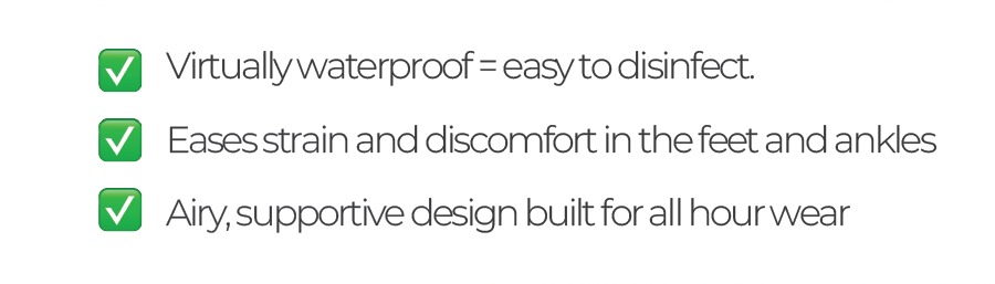  Features of our Clogs for Medical Professionals