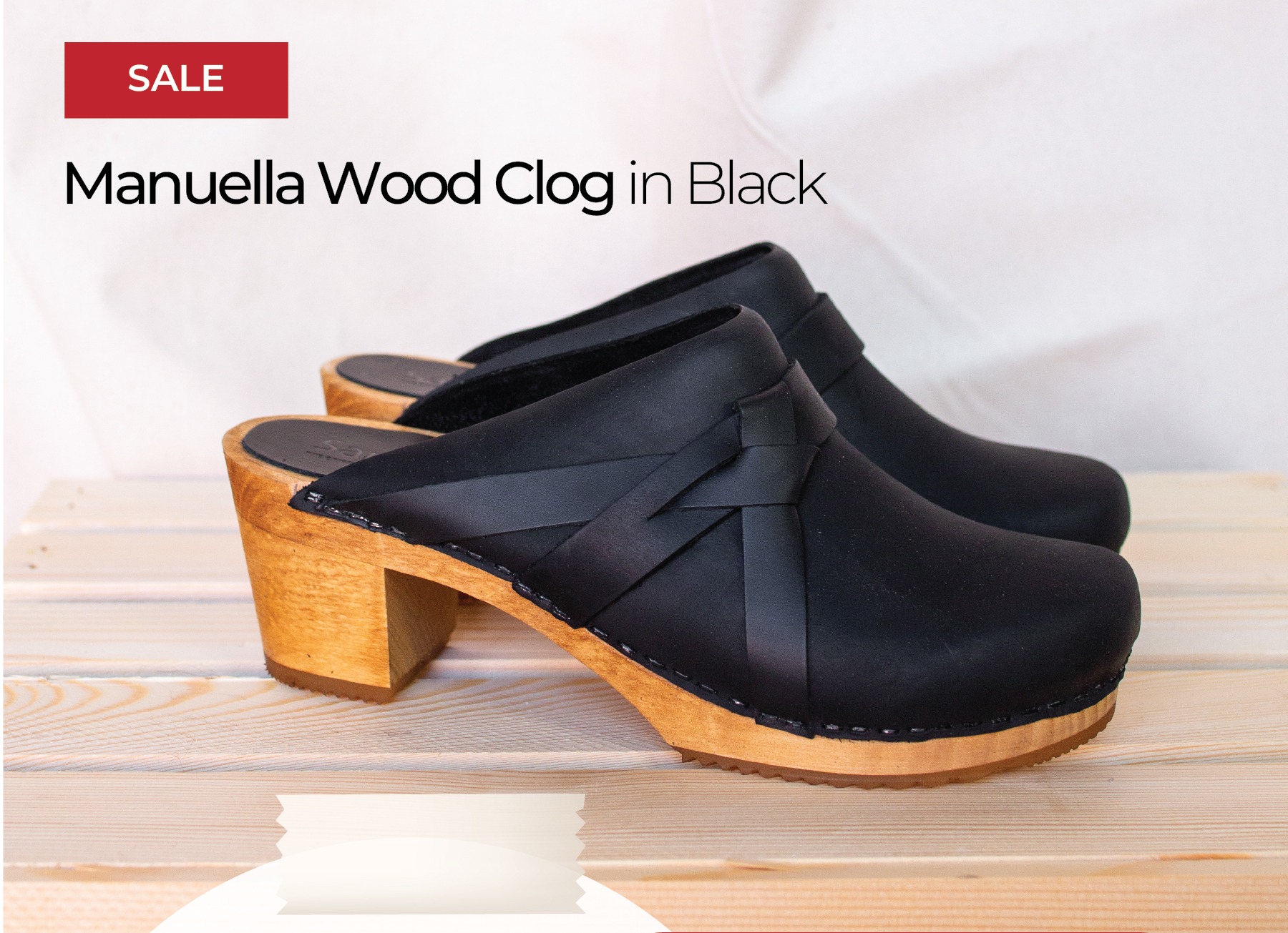Sanita - The Original Danish Clog - Quality Craftsmanship Clogs Made in Europe- Manuella in Black