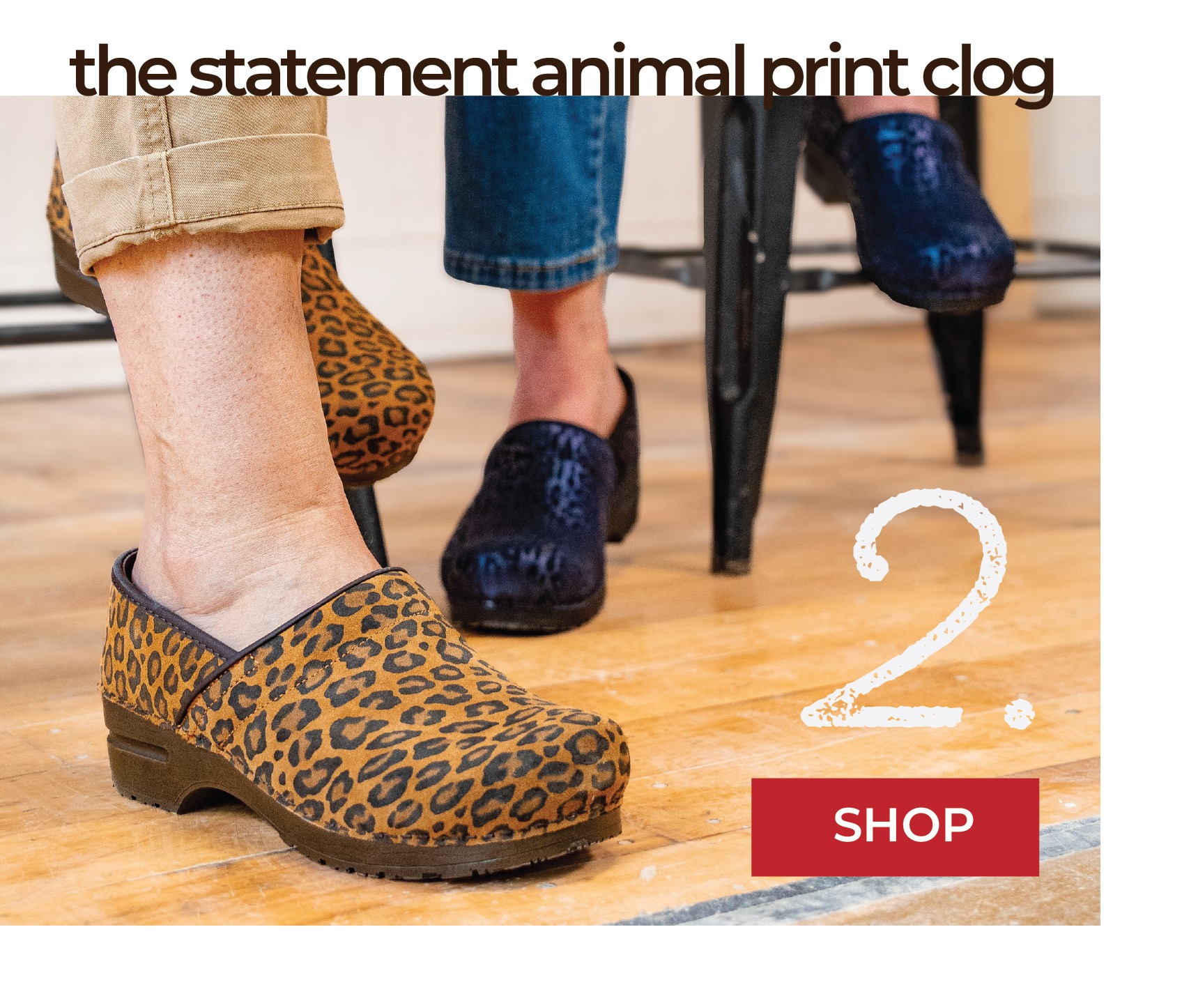 Sanita - The Original Danish Clog - Quality Craftsmanship Clogs Made in Europe - animal print clogs