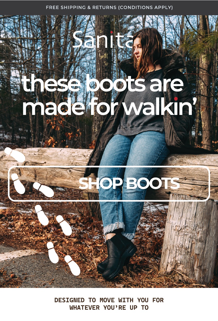 Sanita.com - The Original Danish Clog - Shop Comfy Early Spring Boots for Women