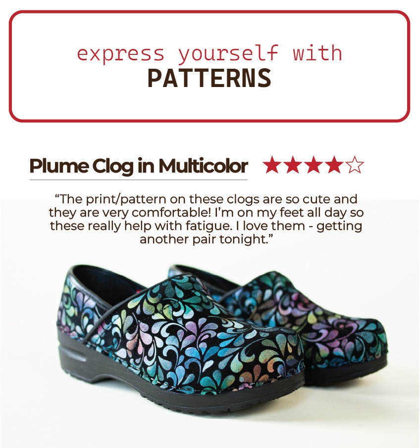 Sanita.com - The Original Danish Clog - Shop the Plume Paisley Clog for Women