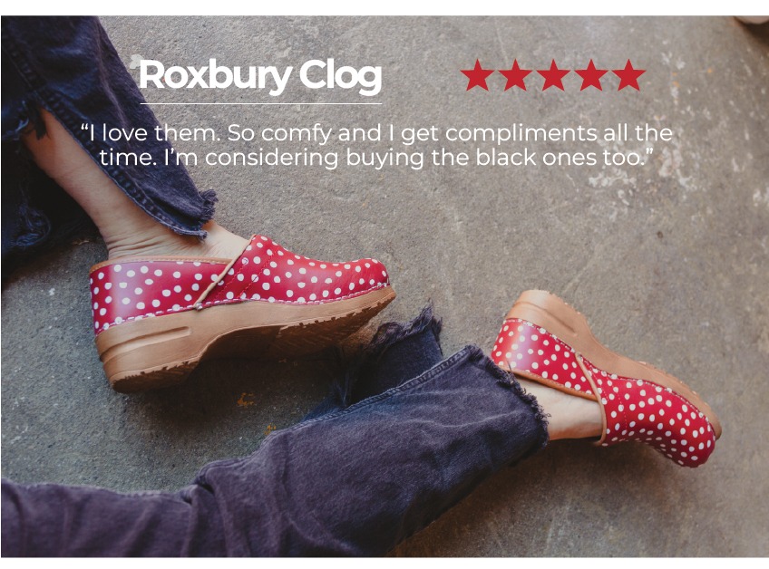 Sanita.com - The Original Danish Clog - Shop the Roxbury Polkadot Clog for Women