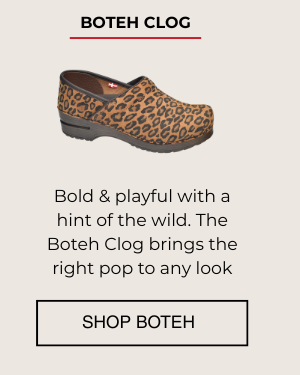 Bold & playful with a hint of the wild. The Boteh Clog brings the right pop to any look - SHOP BOTEH