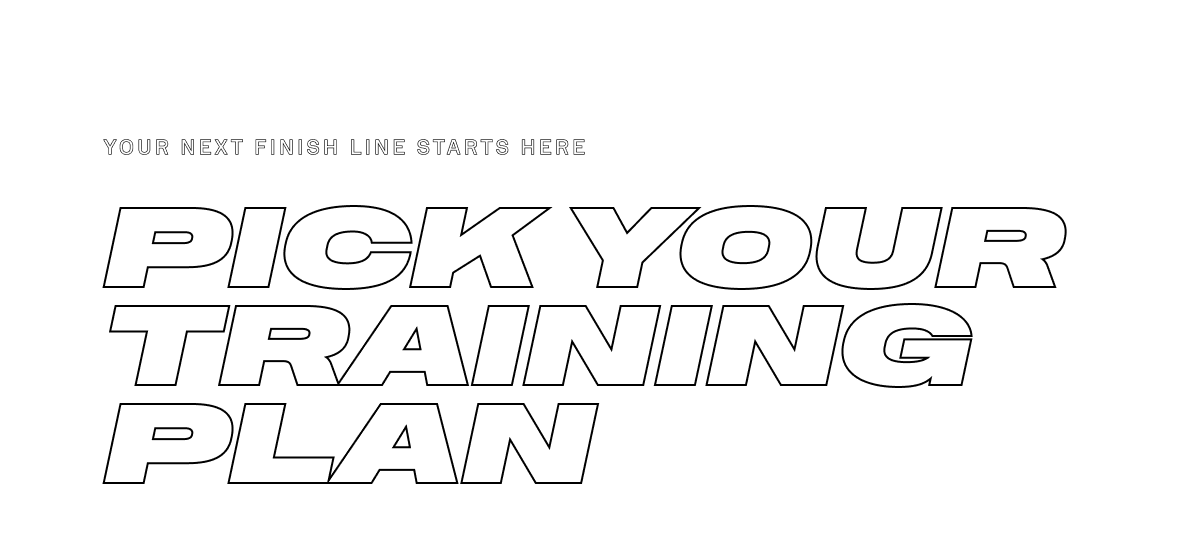 Saucony - Pick Your Training Plan