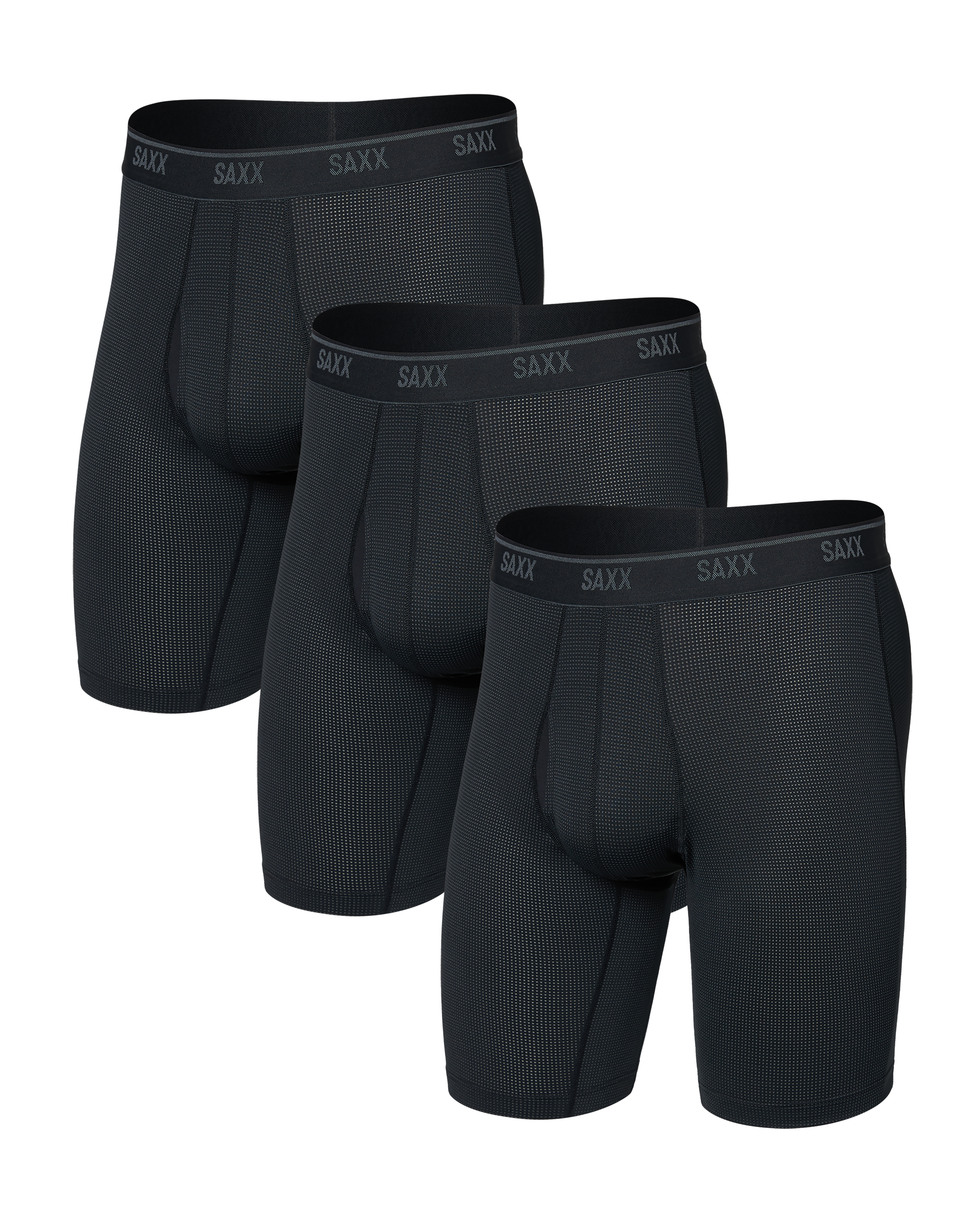 Quest Quick-Dry Mesh Long Boxer Brief 3-Pack
