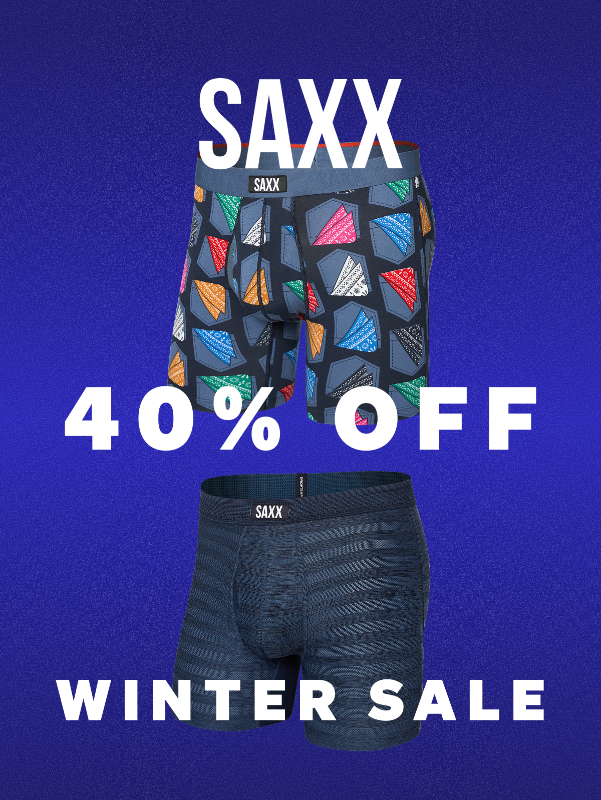 Save 40% on underwear and everyday essentials